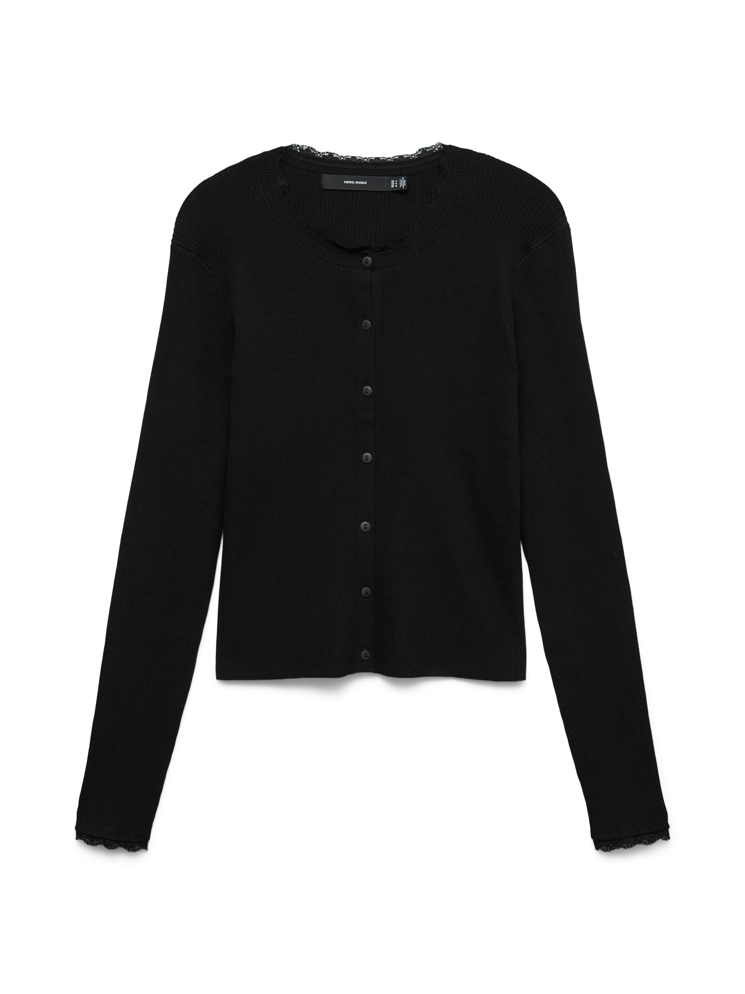 Vero Moda Veste en tricot »VMWONDER LACE LS O-NECK CARDIGAN NOOS« Viskosemischung, regular fit
