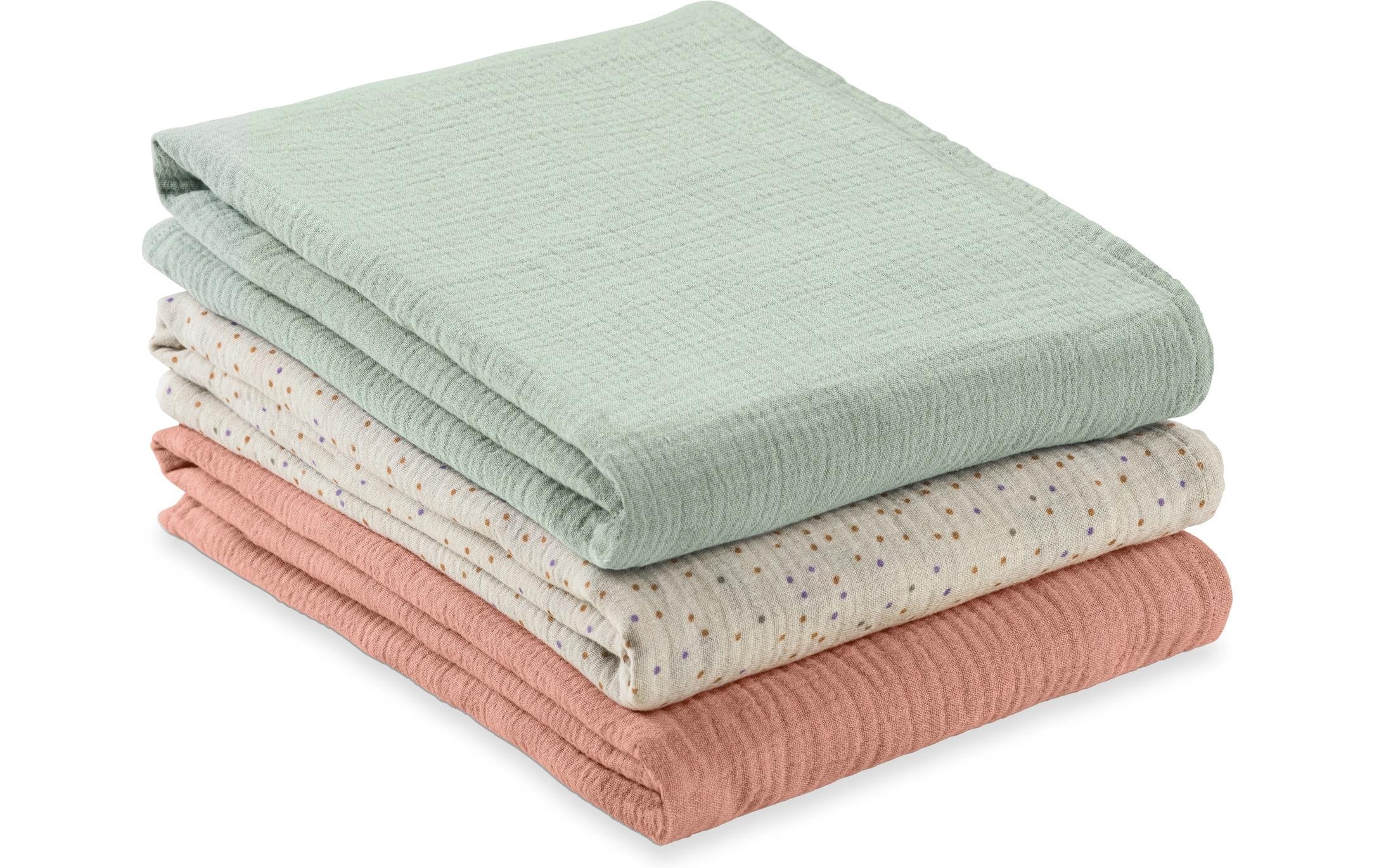 Hauck Schnuffeltuch »Cuddle N Clean 3Set Sage-Beige-Dots-Cork« 3 tlg.
