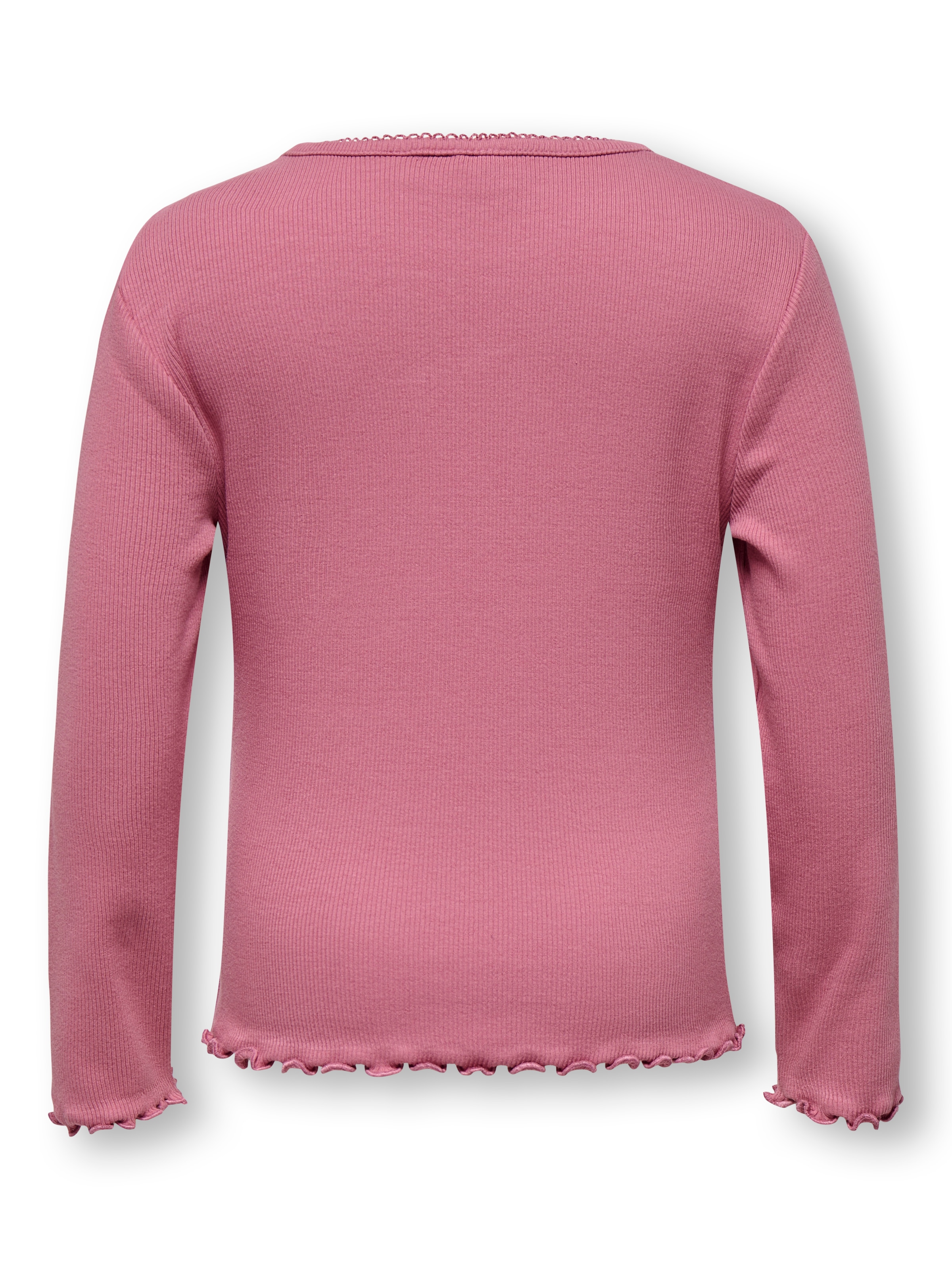 KIDS ONLY Langarmshirt »KMGTRINNY SLD LS ONECK TOP JRS NOOS« aus Baumwollmischung, figurbetonte Passform, mit Jersey und Rippware