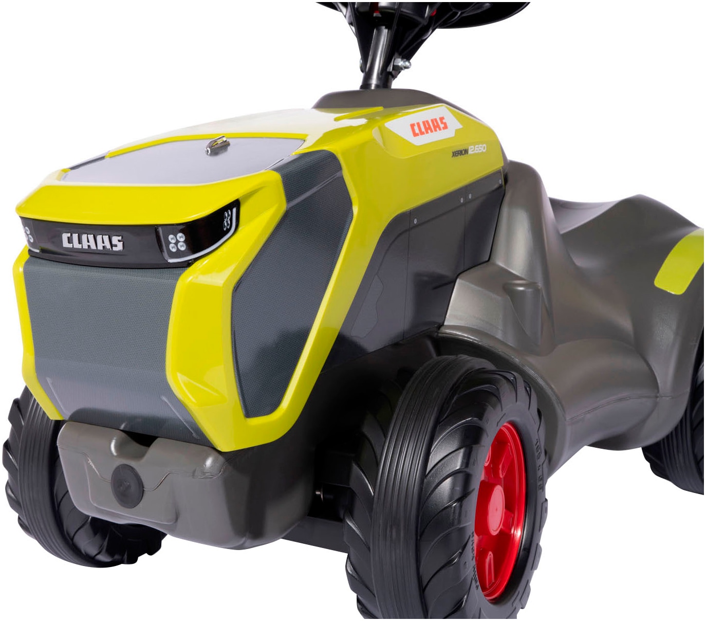 rolly toys® Voiture à bascule »rollyMinitrac Claas Xerion« mit Flüsterreifen und Hupe