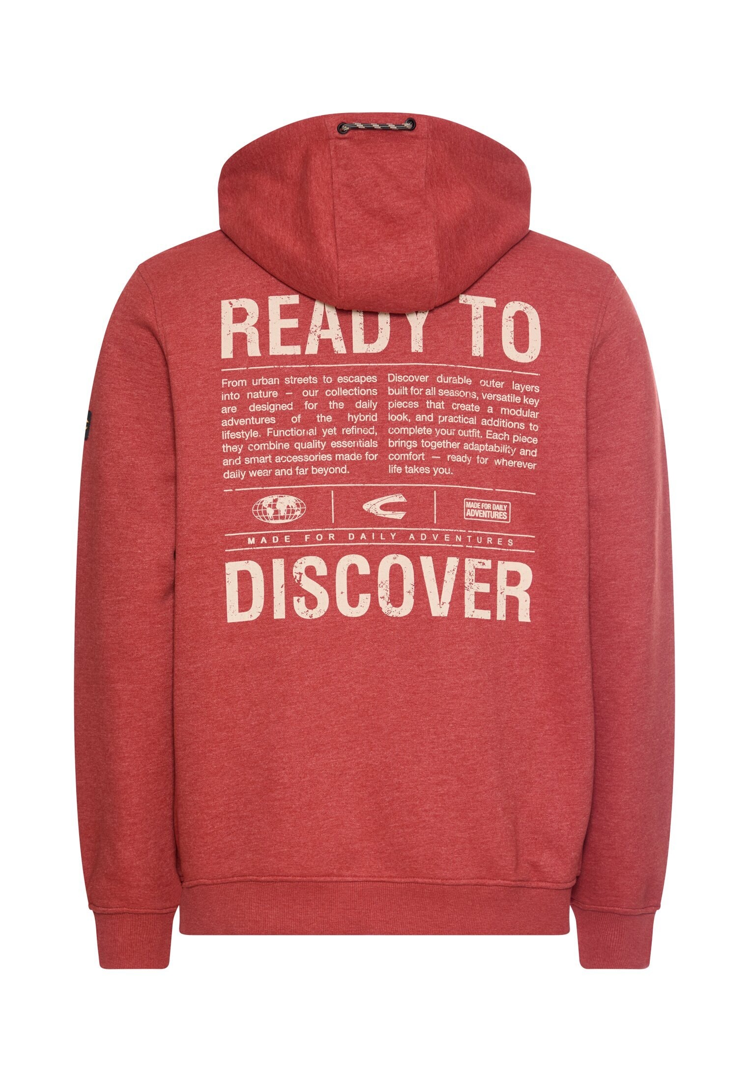 camel active Kapuzensweatshirt , mit grossen Rückenprint
