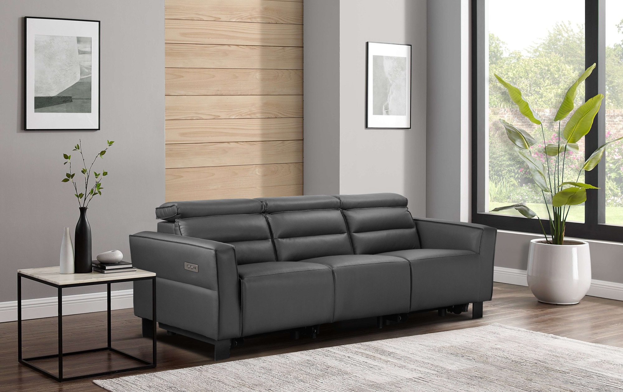 avec USB-A/C, réglage de la tête de lit, cuir véritable, similicuir, tissu tissé