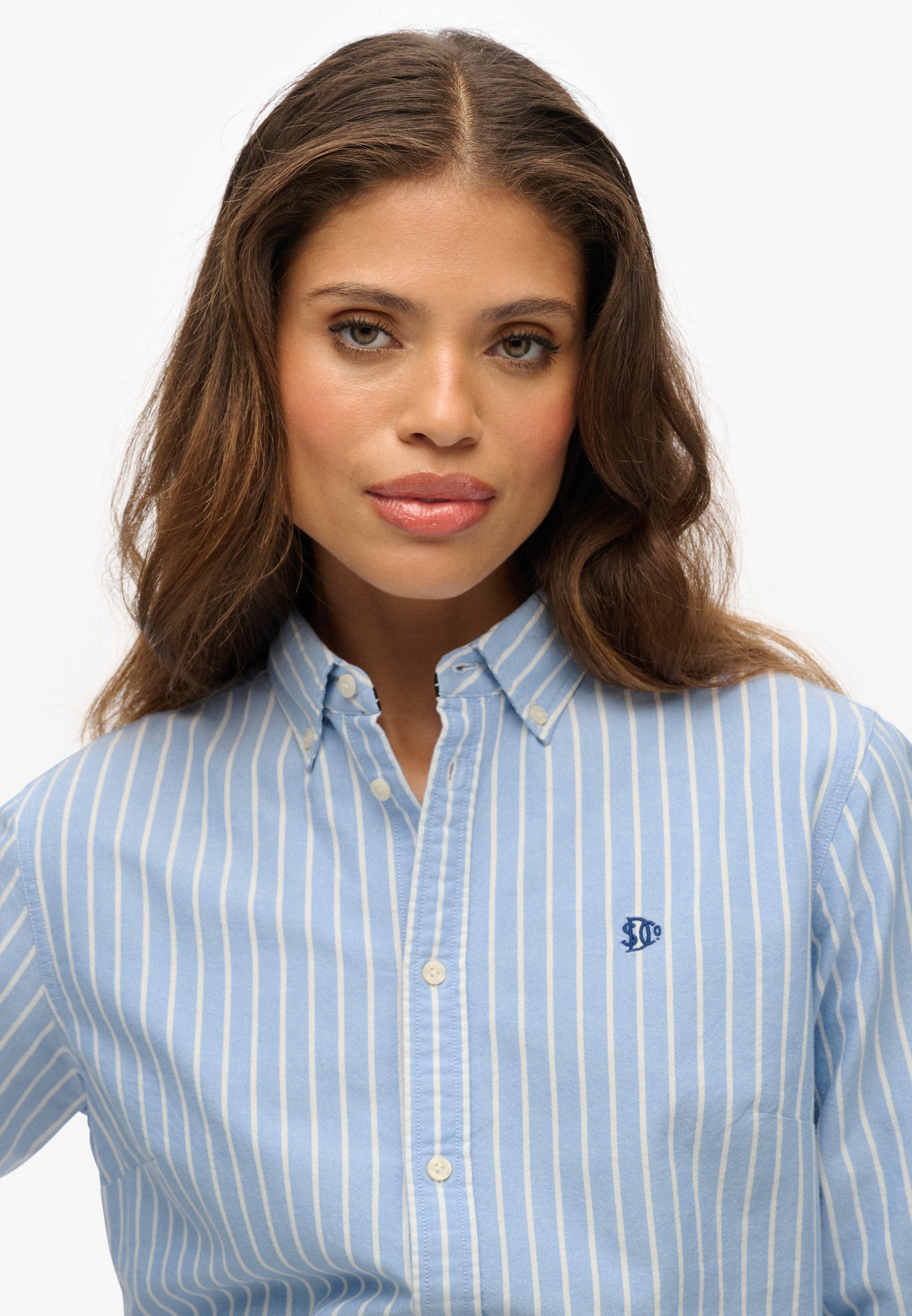 Superdry Blouse chemise »SLIM OXFORD BD L/S SHIRT« Coton, coupe slim