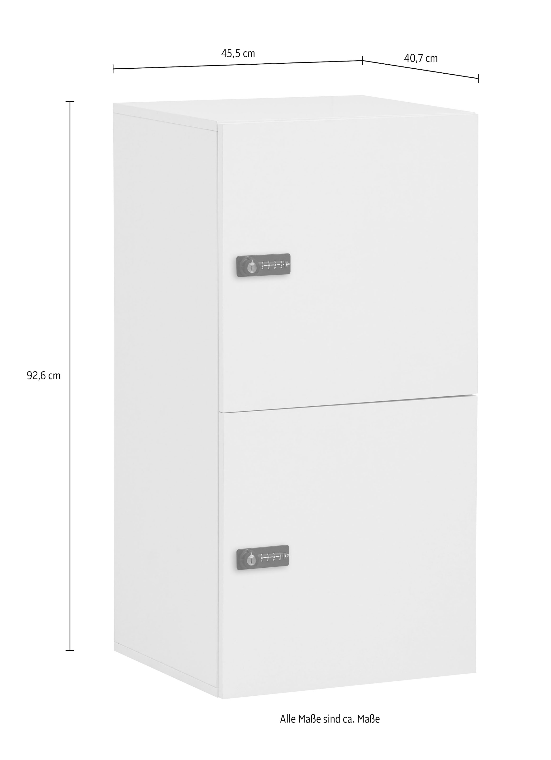 Schildmeyer Garderoben-Set »Locked Spind Schrank Set mit 4 Spinden« 4 Stk. tlg.