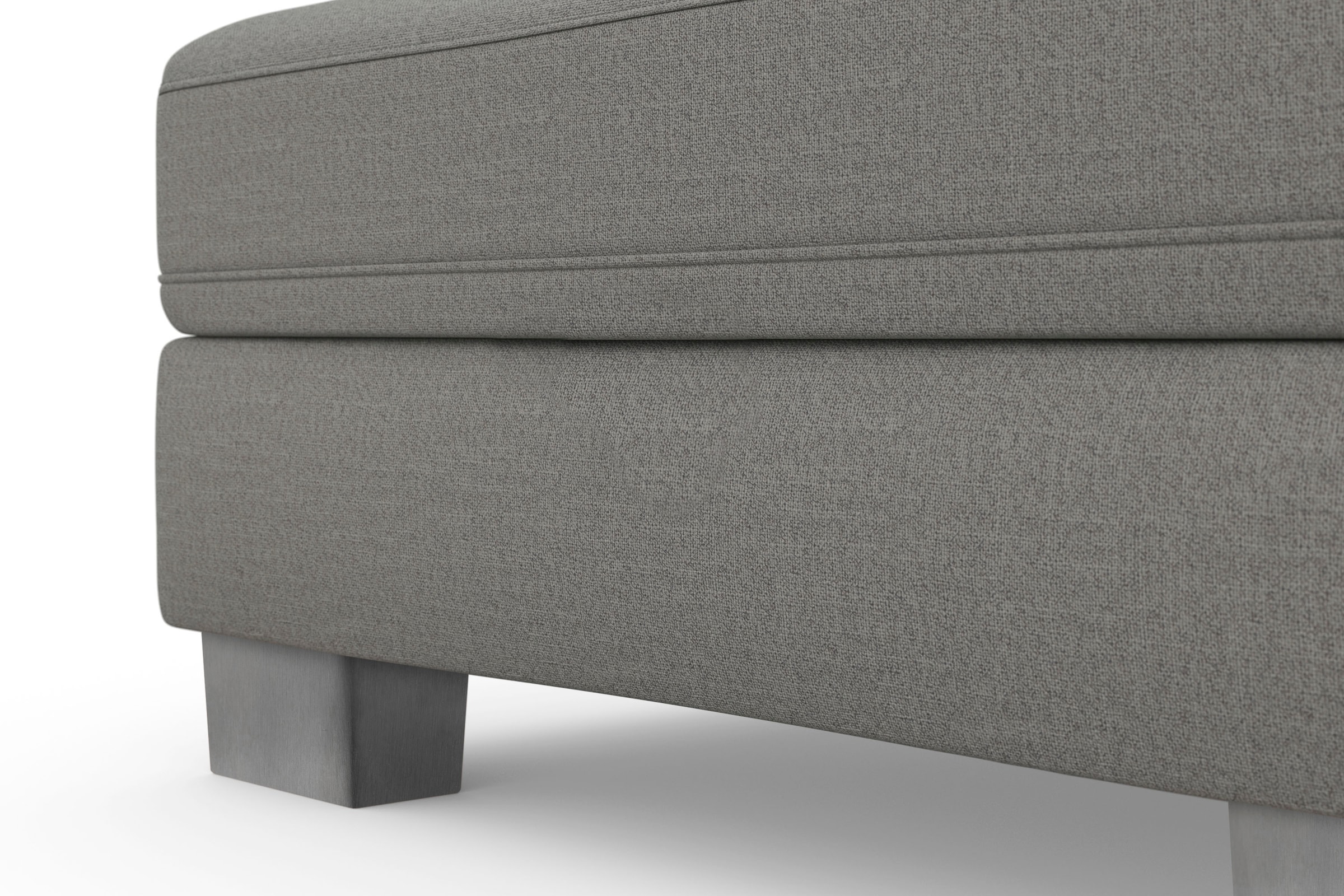 sit&more Ecksofa »Dundee L-Form« mit Federkern und Edelstahlfüssen, wahlweise mit Kopfteilverstellung