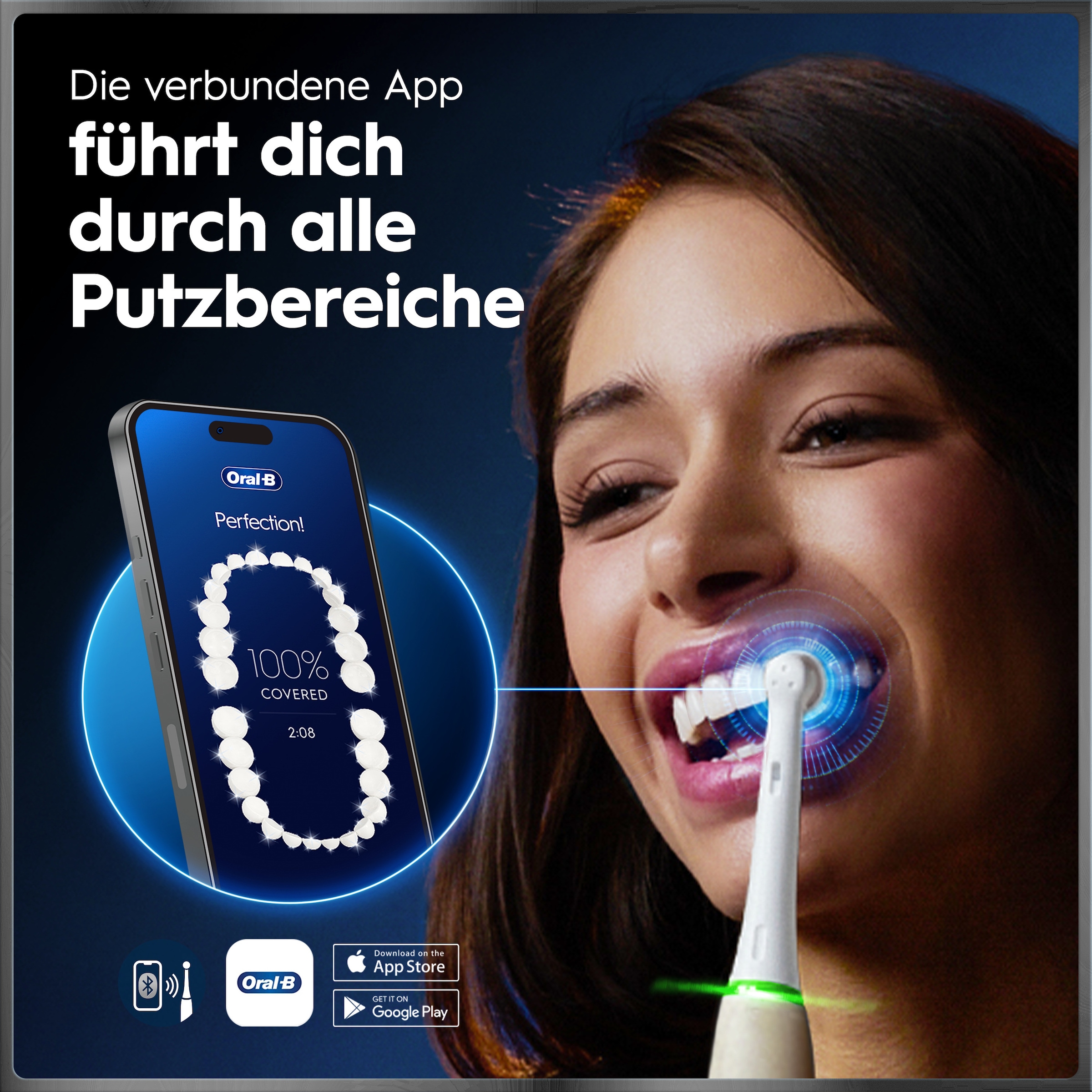 Oral-B Elektrische Zahnbürste »iO Series 10« 1 Stk. Aufsteckbürsten inkl. 1 Aufsteckbürste, iO Sense Schnellladestation, Lade-Reise-Etui