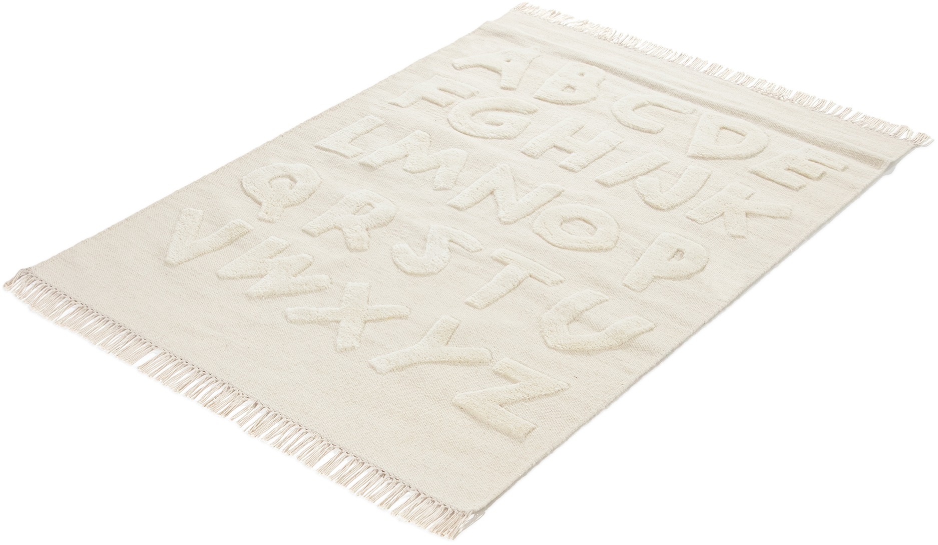 carpetfine Tapis pour enfants »ABC Alphabet« Rectangulaire 0,6 mm Höhe