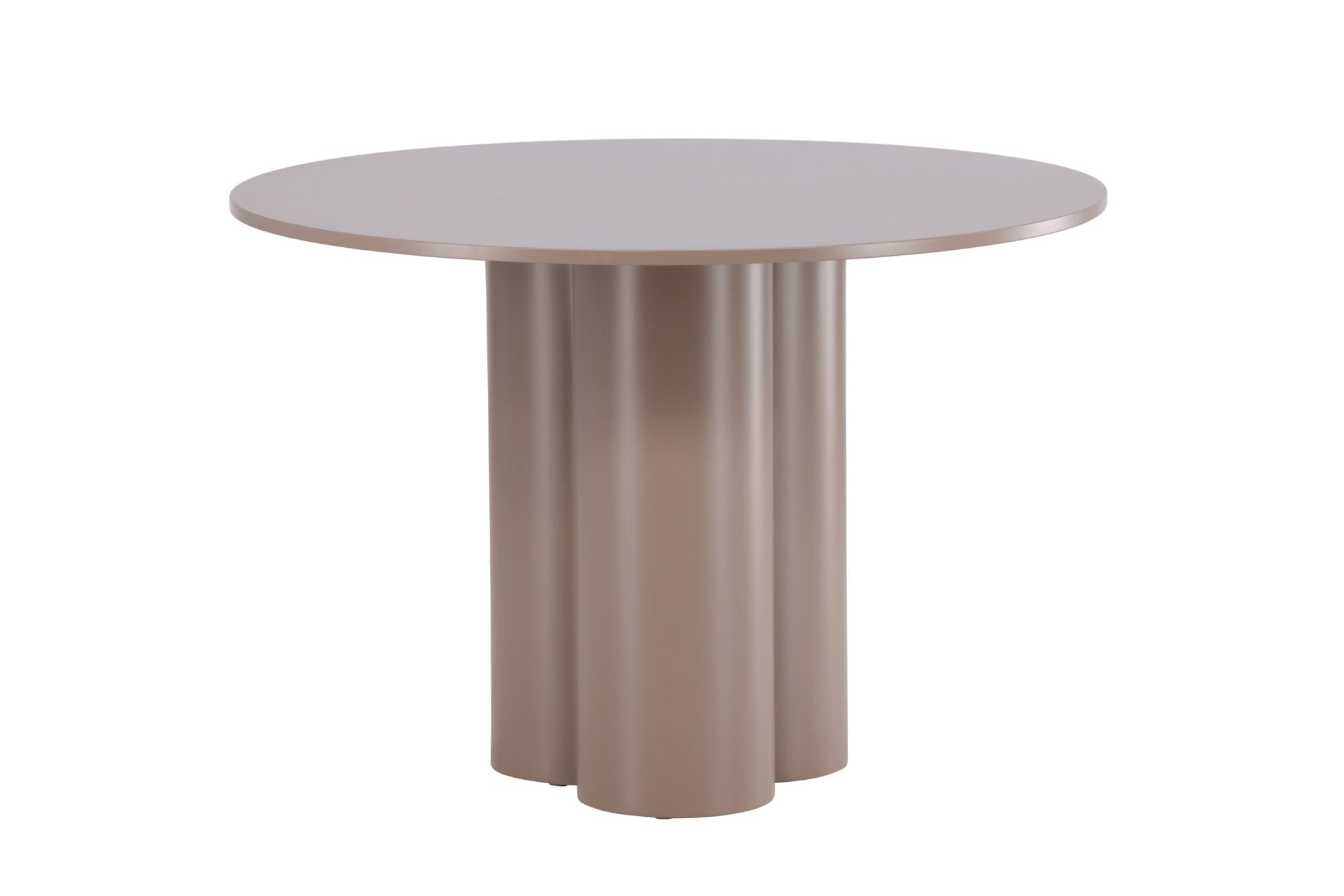 Venture Home Table de salle à manger »Olivia, runder Esstisch in warmem Dunkelbraun, Ø 110 cm« Table à manger, MDF, ronde, teinte bois foncé, moderne, élégante