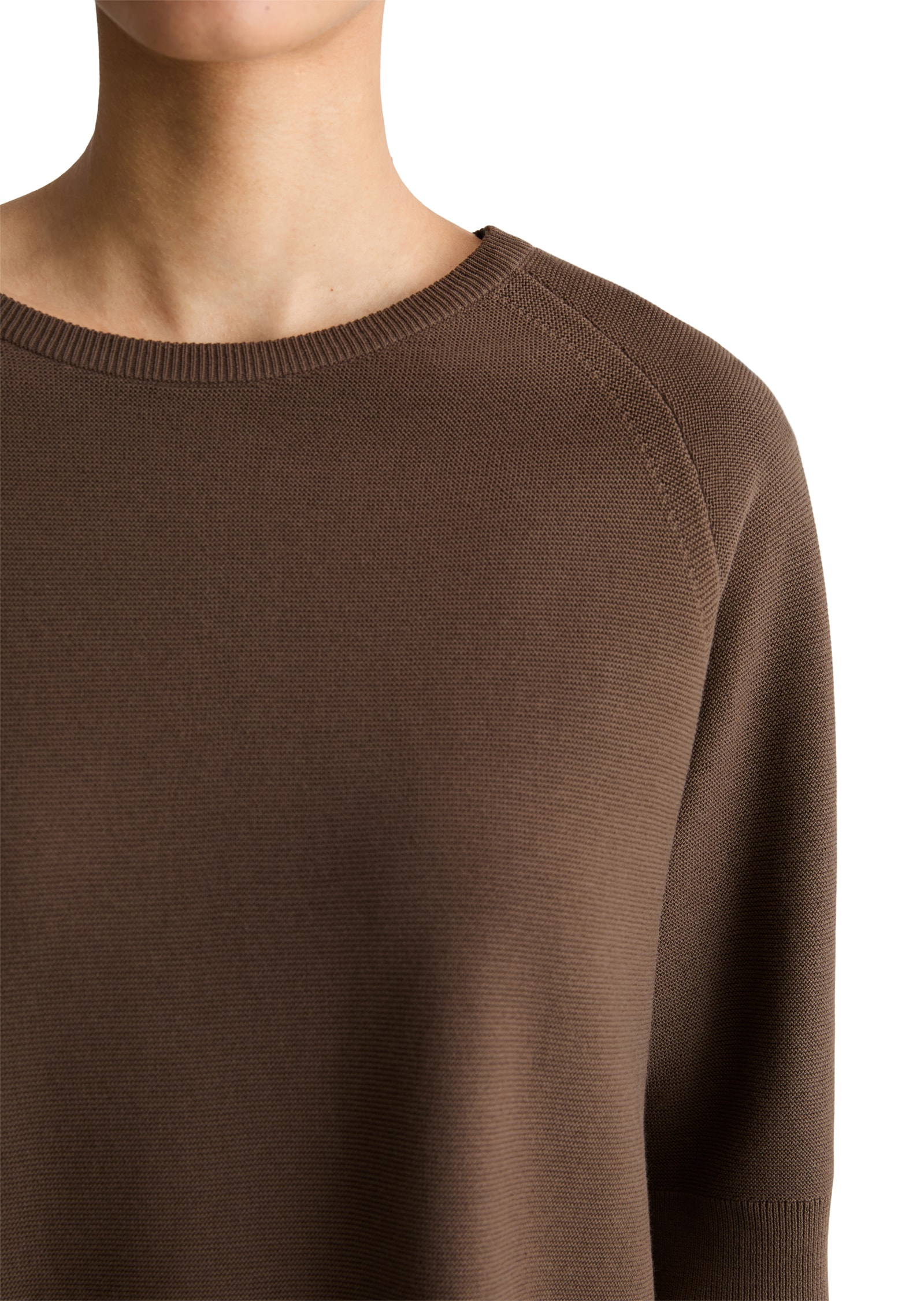 Marc O'Polo DENIM Pull à col rond 3/4 Arm, locker geschnitten