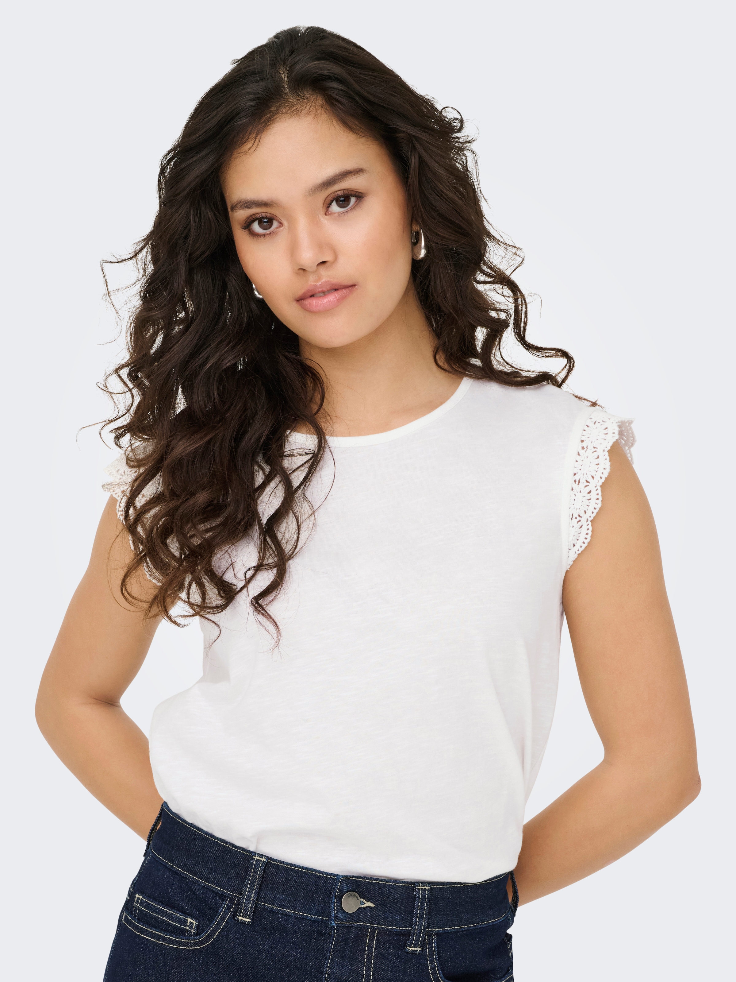 JDY »JDYSALVA LIFE S/L CROCHET TOP JRS«