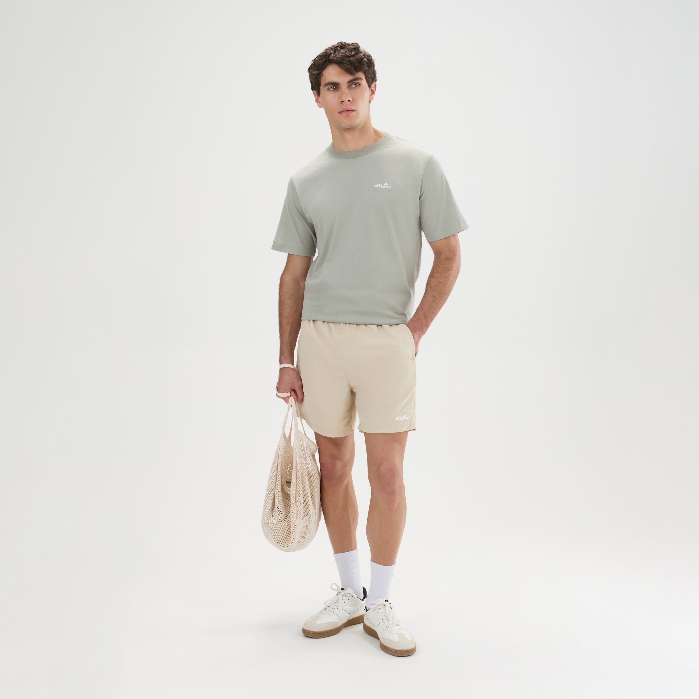 Ellesse T-shirt »ACCIANO T-SHIRT« manches courtes, col rond, sans fermeture, en coton
