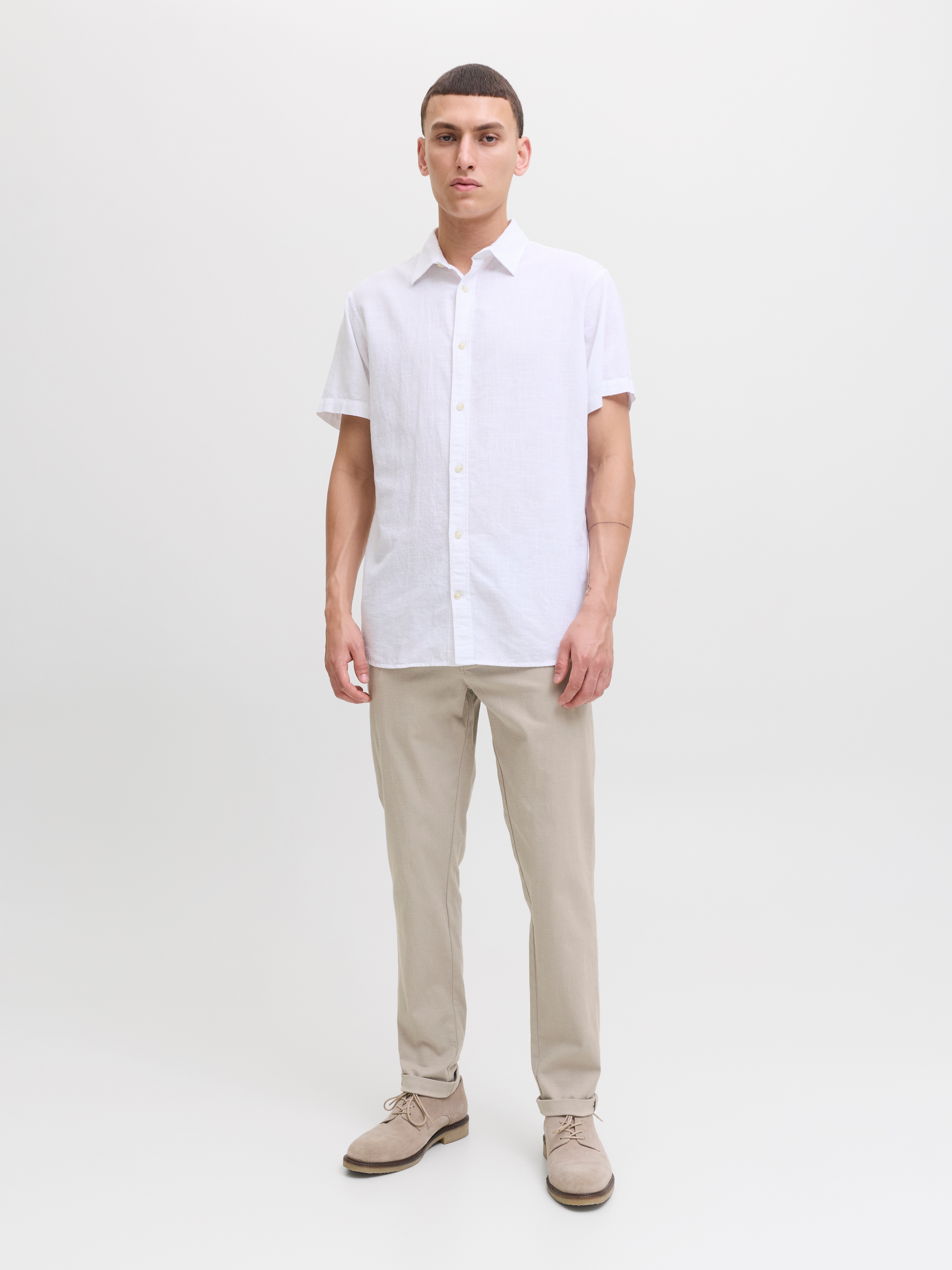 Jack & Jones Chinos »JPSTMARCO JJFURY AKM«  Mélange de coton, coupe slim
