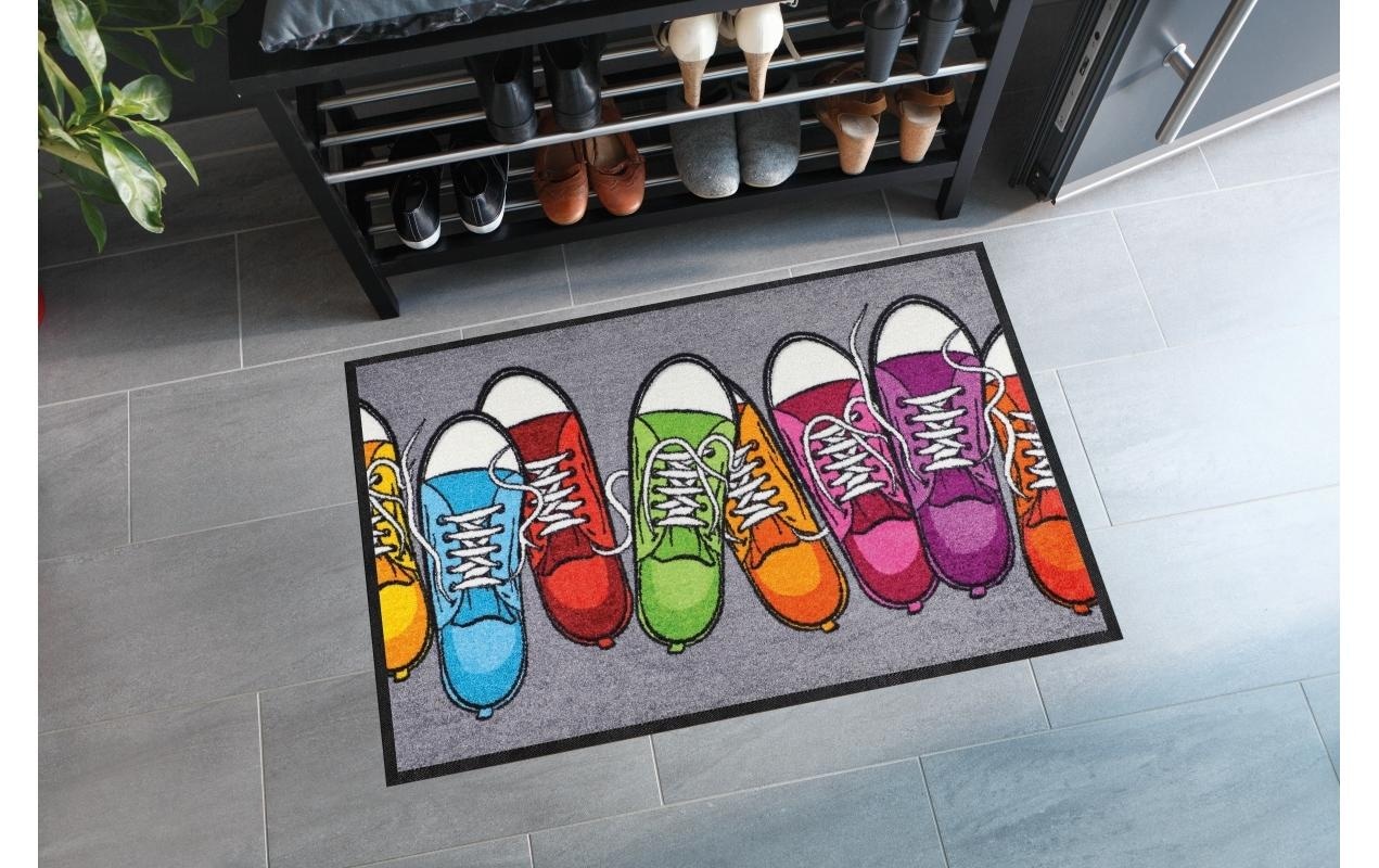 Salonloewe Tapis de sol »bunte Turnschuhe Fussmatte« Carré
