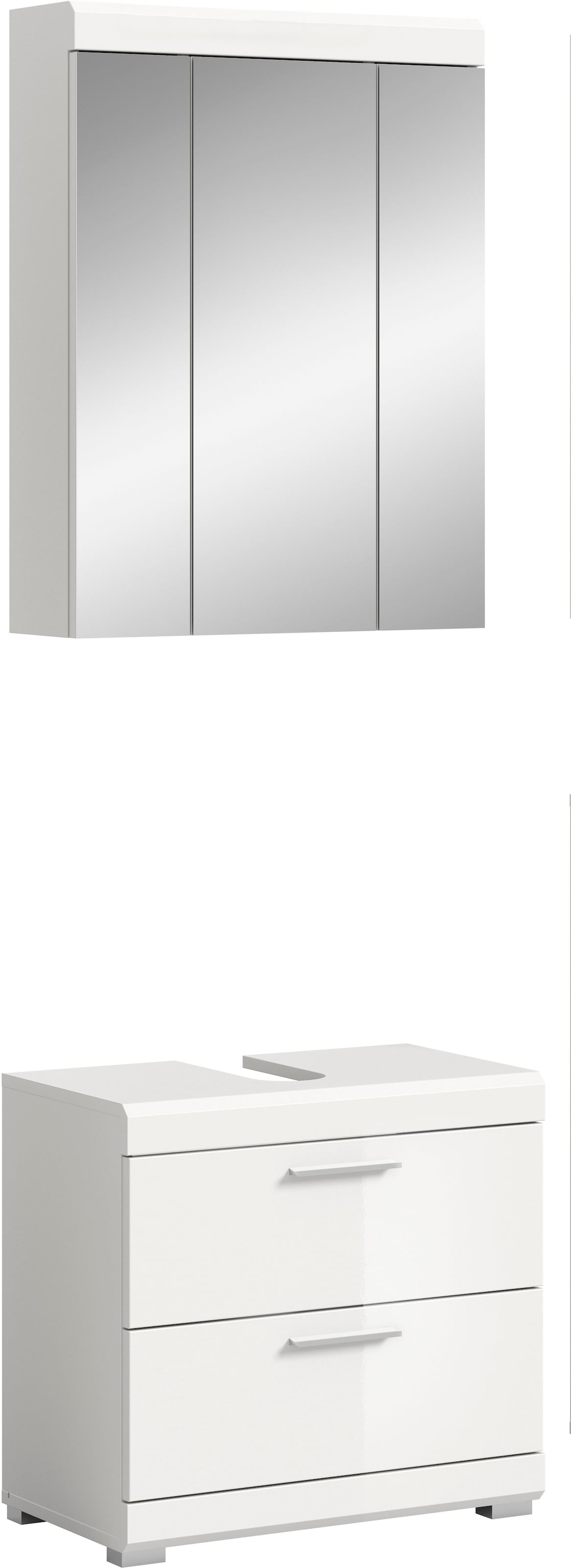 welltime Ensemble de meubles de salle de bain »SIENA, 2 tlg., bestehend aus: Waschbeckenunterschrank, Spiegelschrank« Ensemble, BEST-SELLER !, 2 cuis tlg.