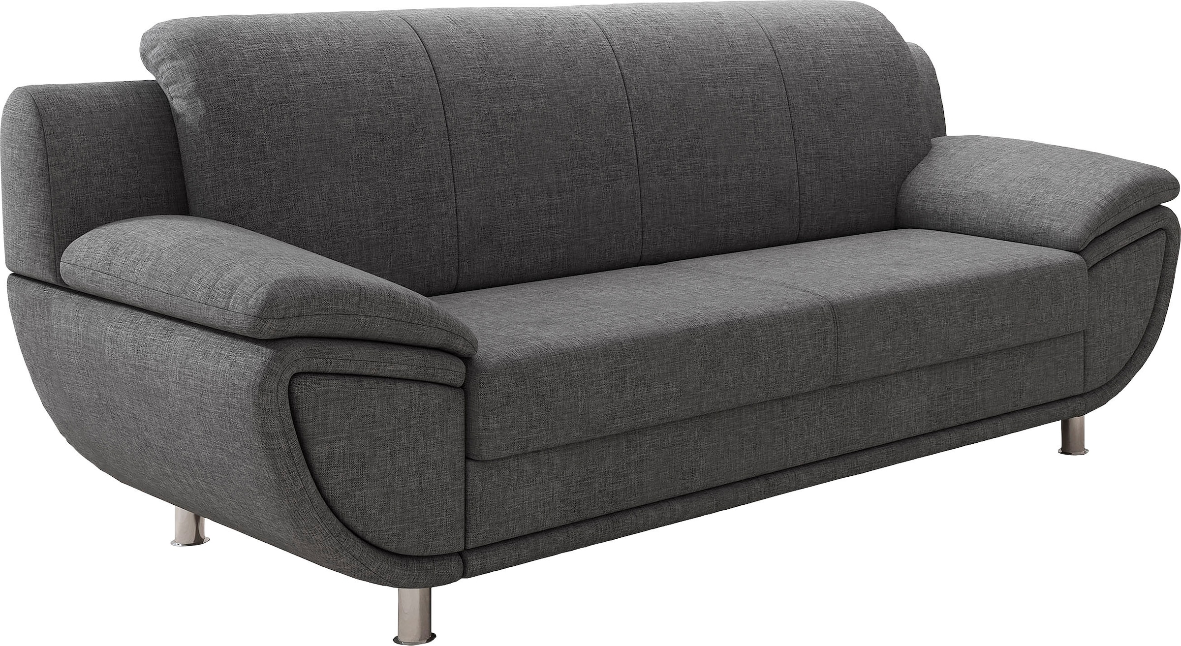 TRENDMANUFAKTUR 3-places »Rondo II zeitlos und bequem,« au choix avec ressorts confortables, avec accoudoirs extra larges