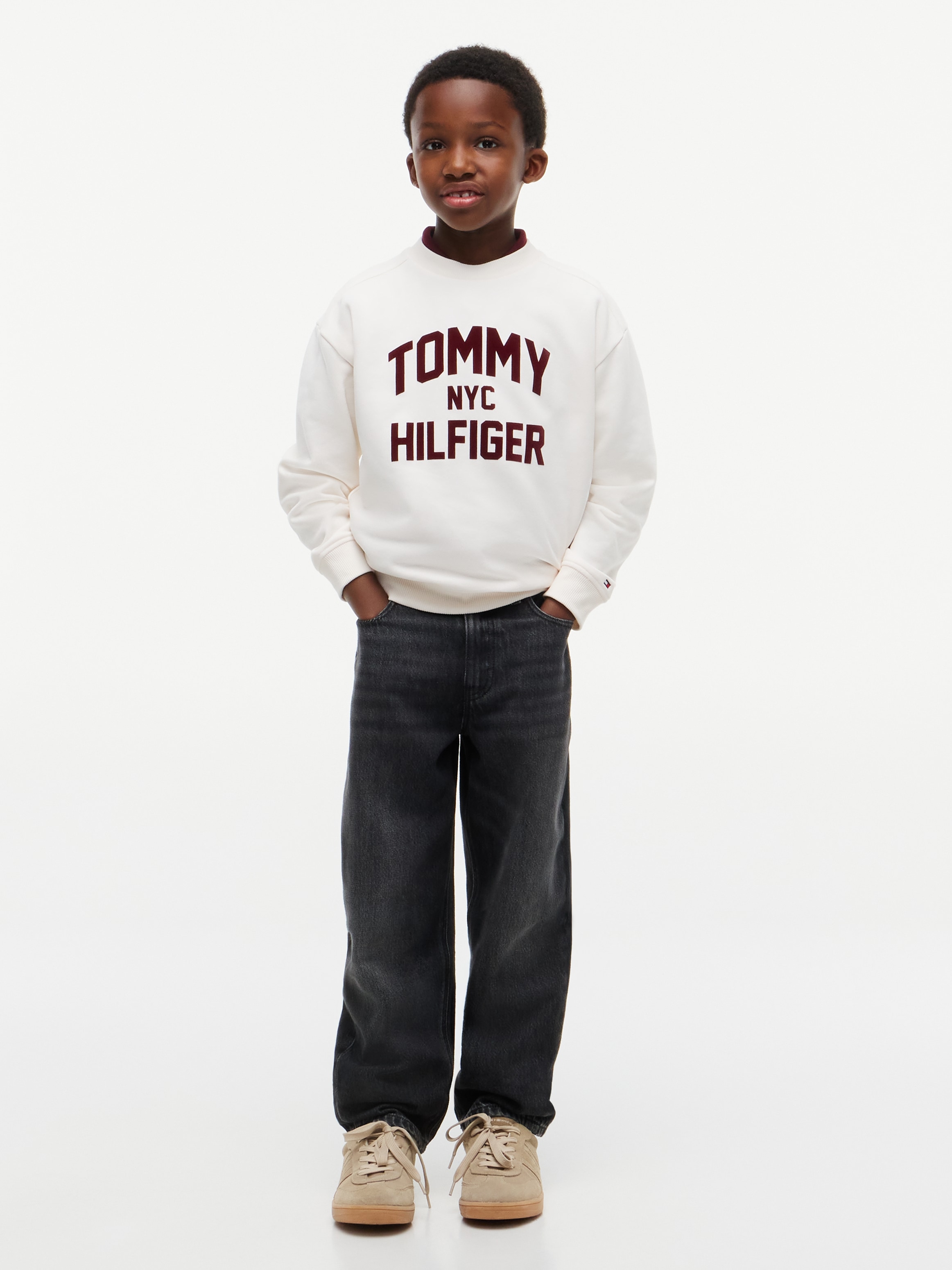 Tommy Hilfiger Sweat-shirt , Rundhalsausschnitt, Regular Fit, für Kinder bis 16 Jahre
