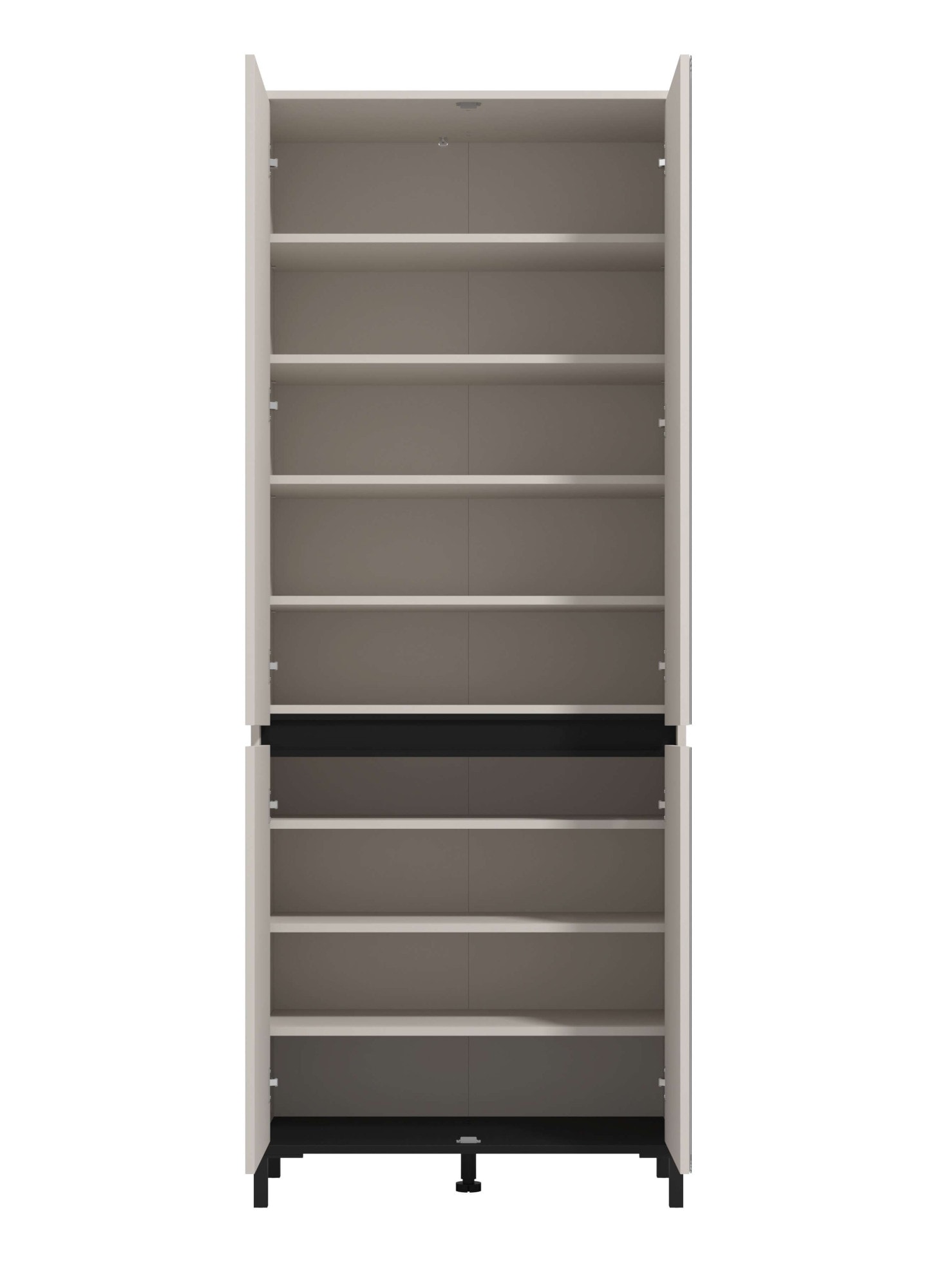 Home affaire Armoire à chaussures »Flannan, Schuhregal, Schuhkommode, Gesamthöhe 205,5 cm« mit Spiegeltür, acht Regale und eine Schublade, Gesamtbreite 80 cm