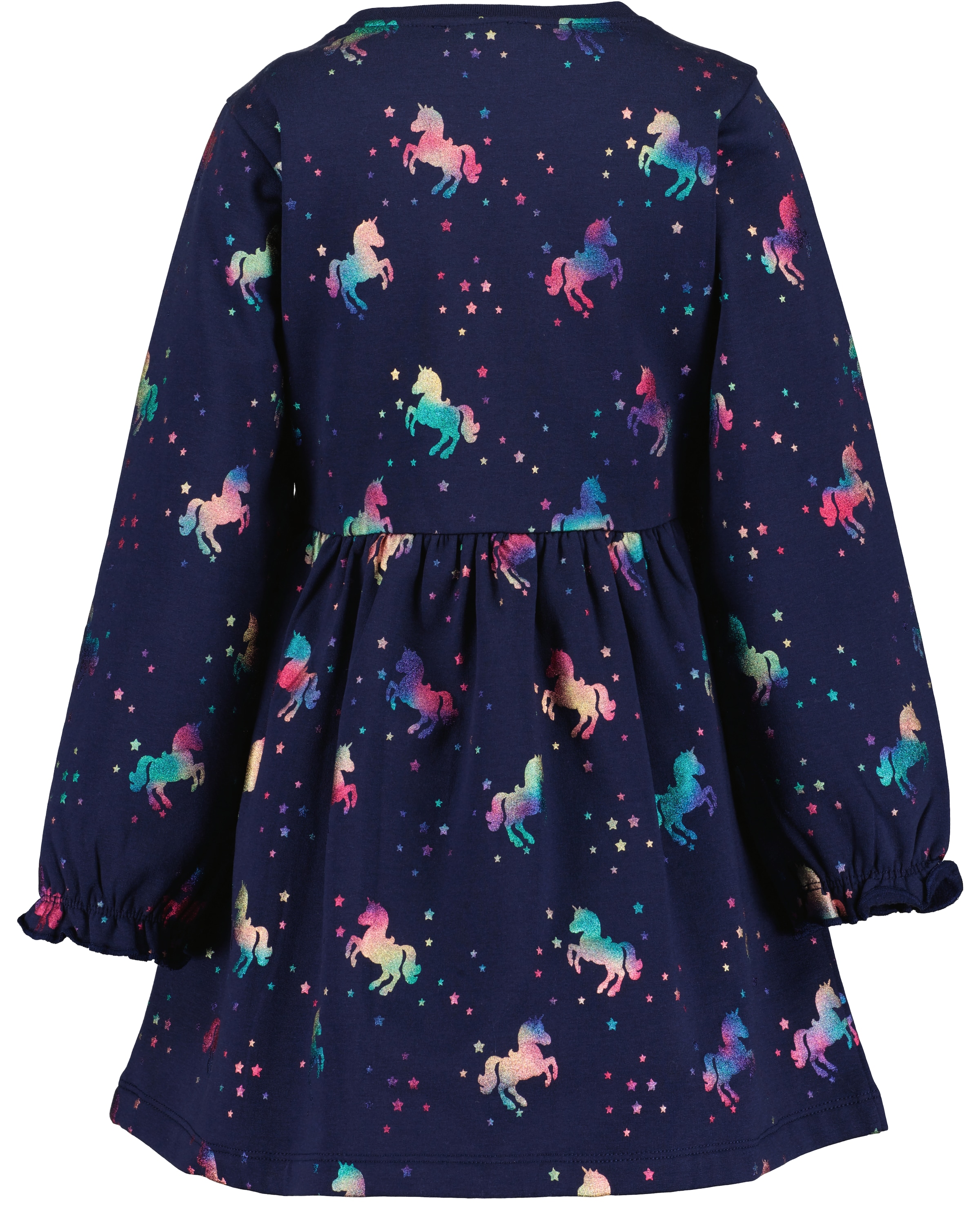 Blue Seven Robe en sweat Mélange de coton avec imprimé global en feuille spectaculaire