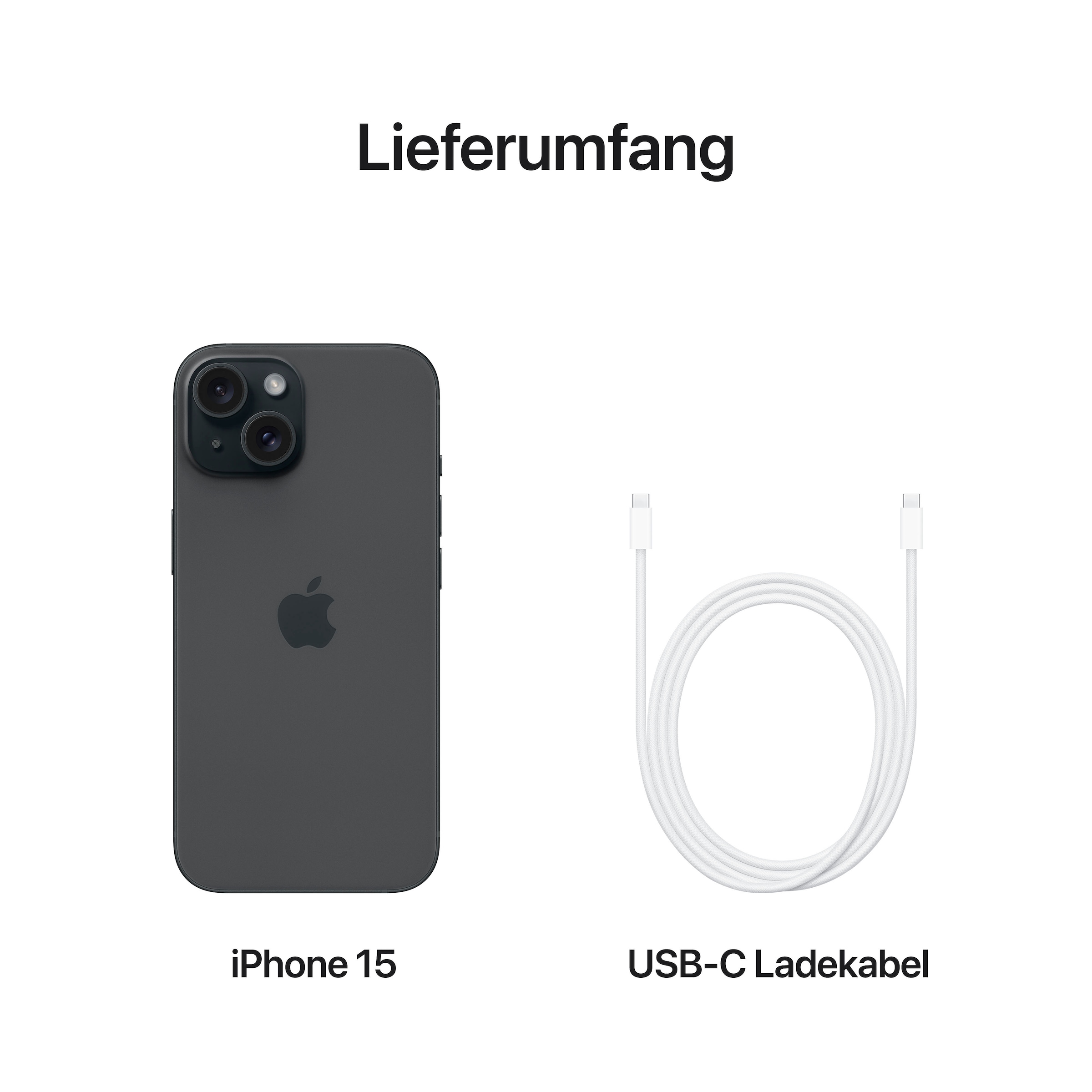 Apple Smartphone »iPhone 15« noir