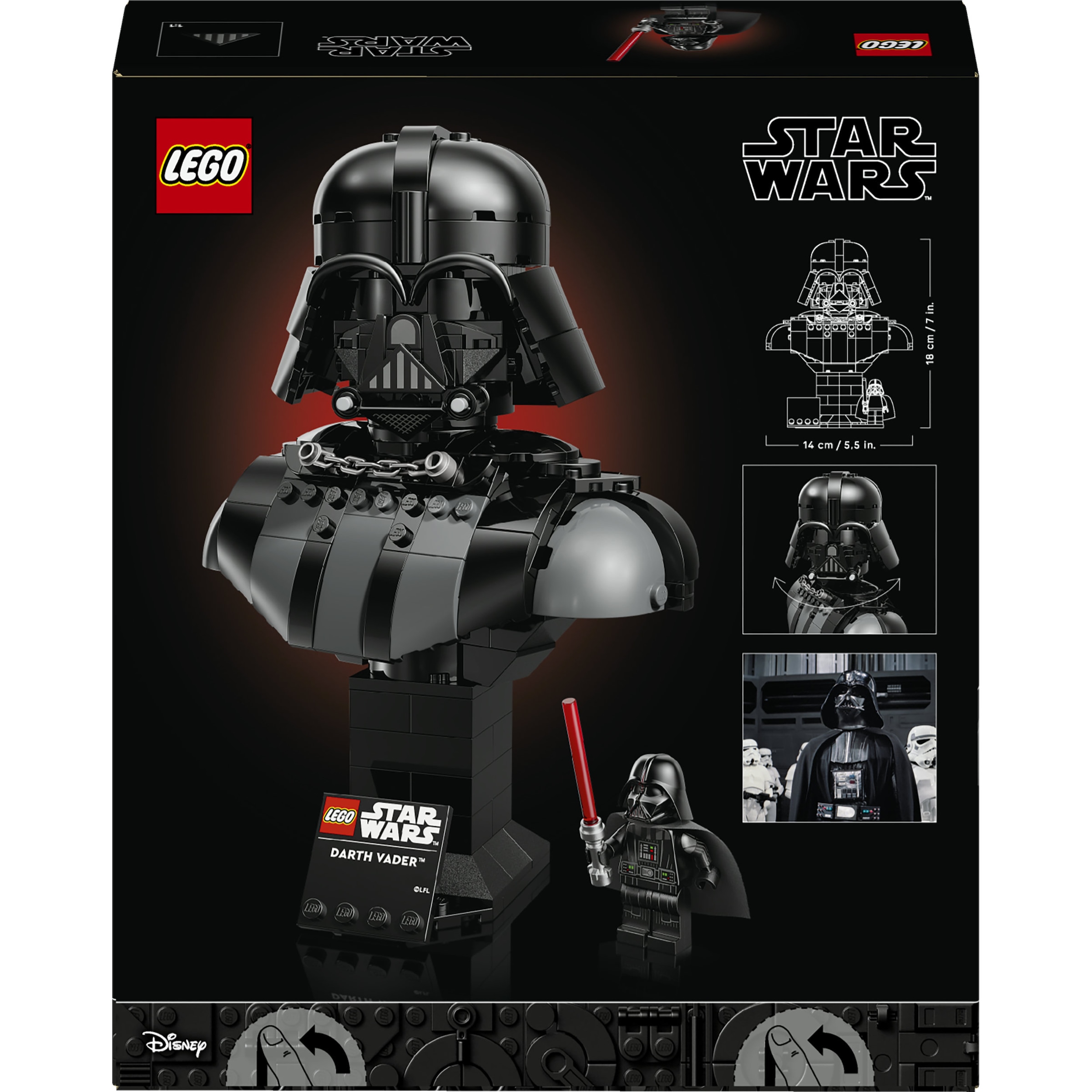 LEGO® Pions de construction »Darth Vader Büste (75439), LEGO Star Wars™«