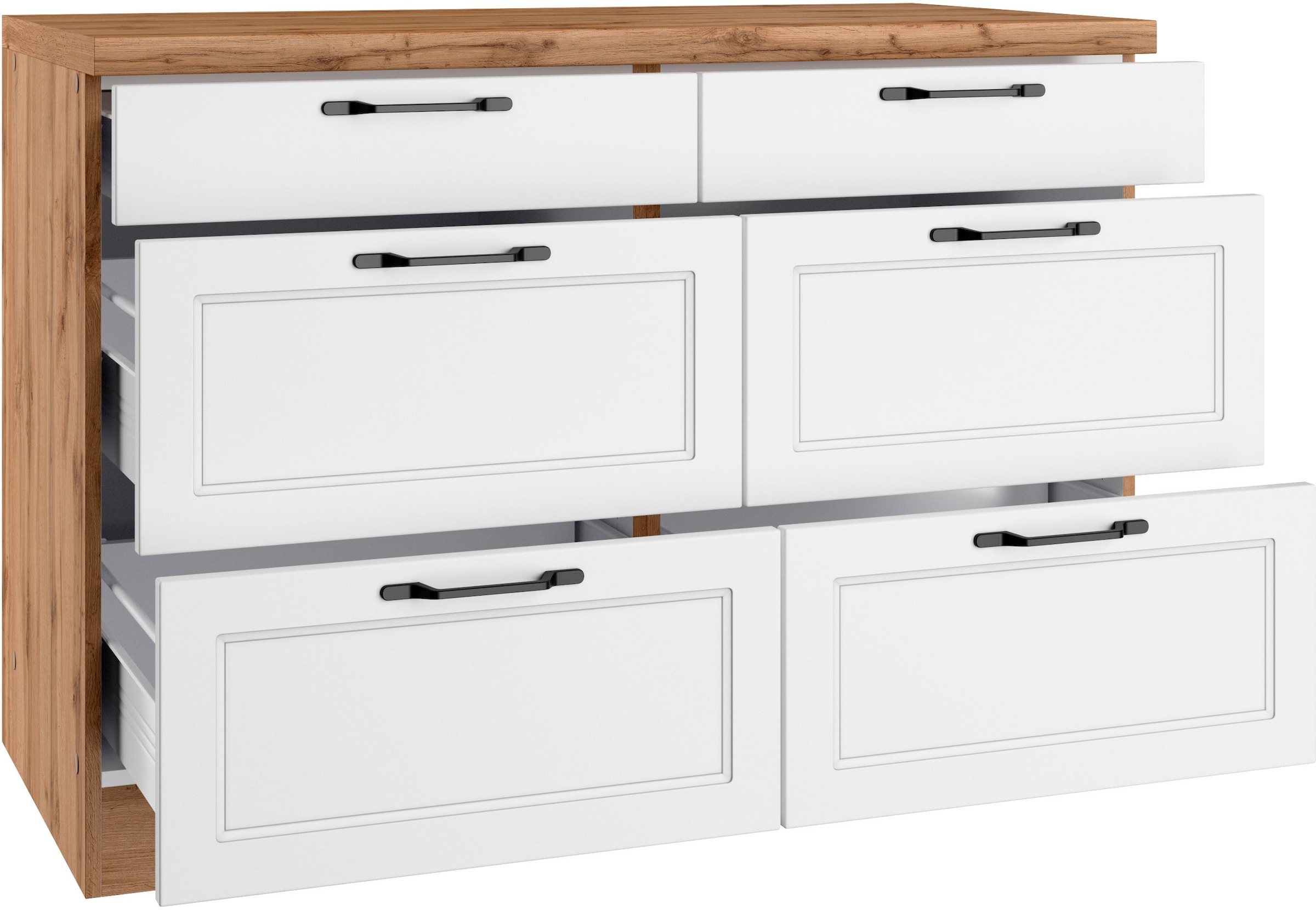 KOCHSTATION Armoire basse »KS-Lana« largeur 120 cm