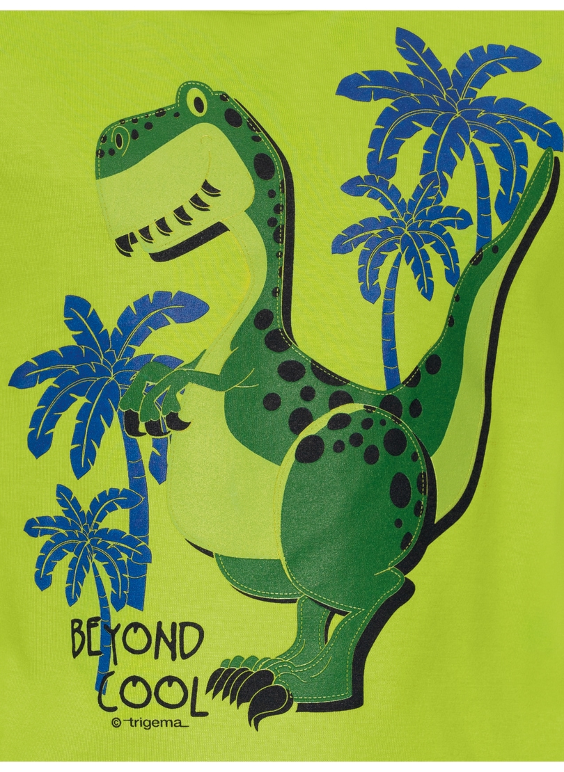 Trigema T-Shirt »TRIGEMA T-Shirt mit coolem Dino-Motiv« 1 Stk.