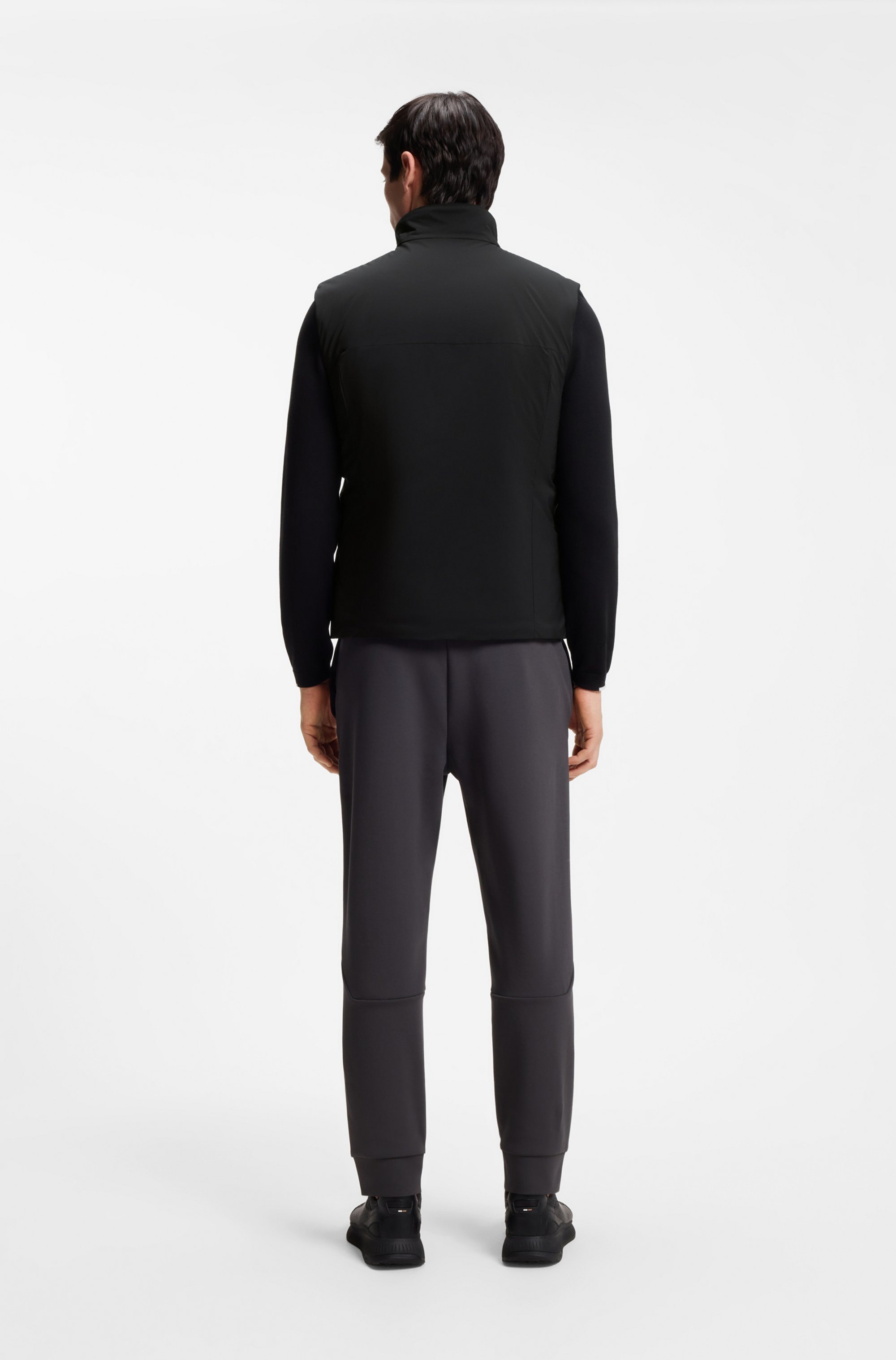 BOSS GREEN Gilet fonctionnel Regular Fit, 4-Wege-Stretch-Qualität, Highloft-Stretch-Wattierung