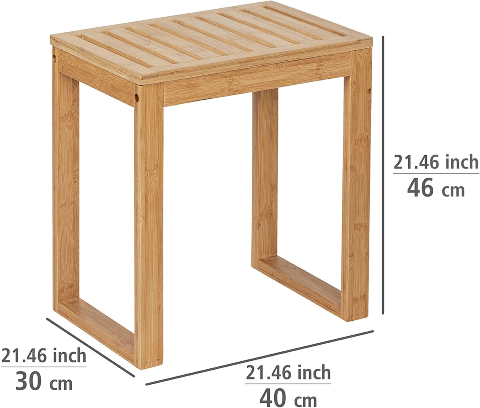 WENKO Tabouret »Bambusa« LxPxH : 40x46x30 cm