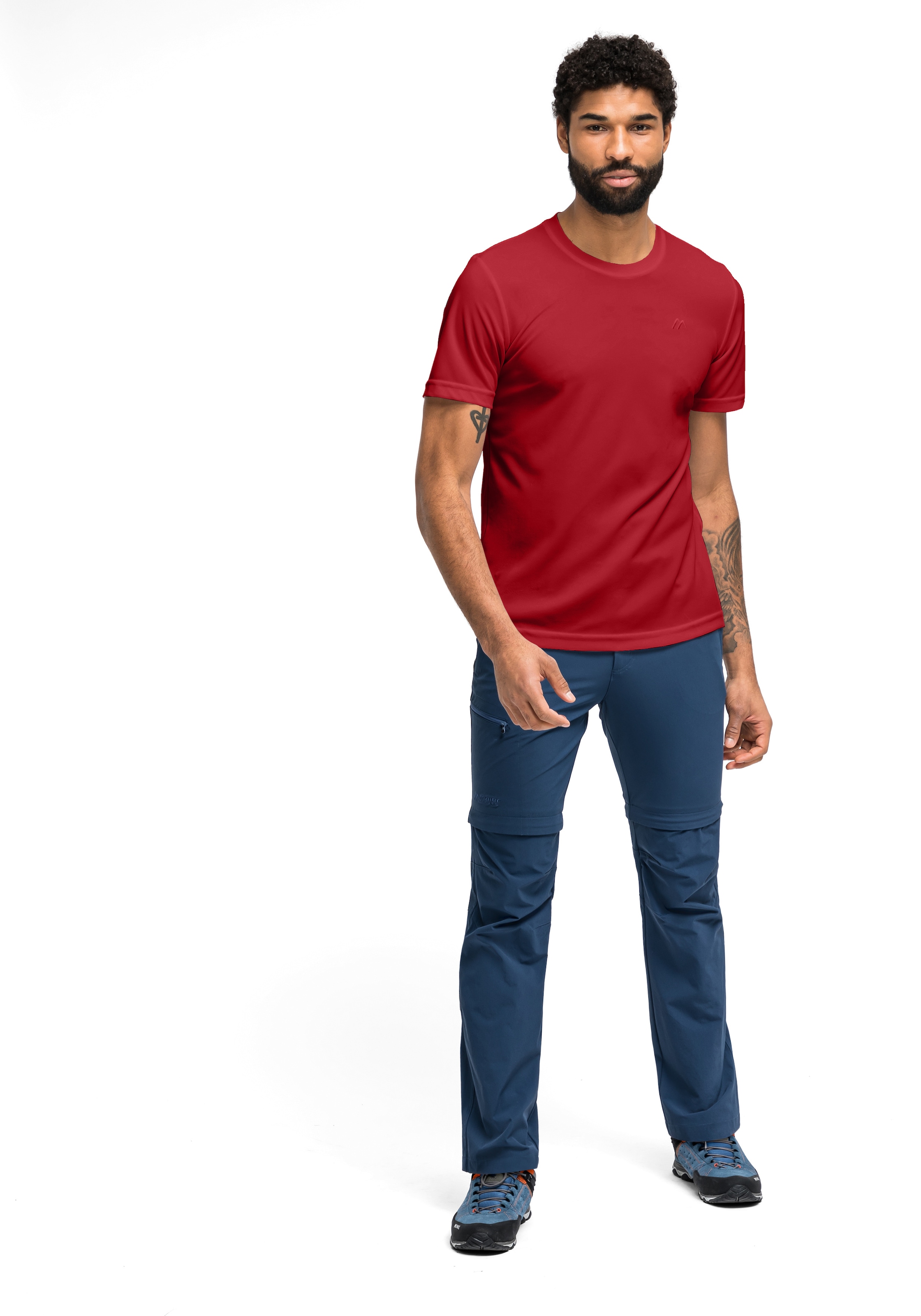 Maier Sports T-shirt »Walter« Herren Kurzarmshirt, leichtes Sommer Funktionsshirt, Rundhals, Reg Fit