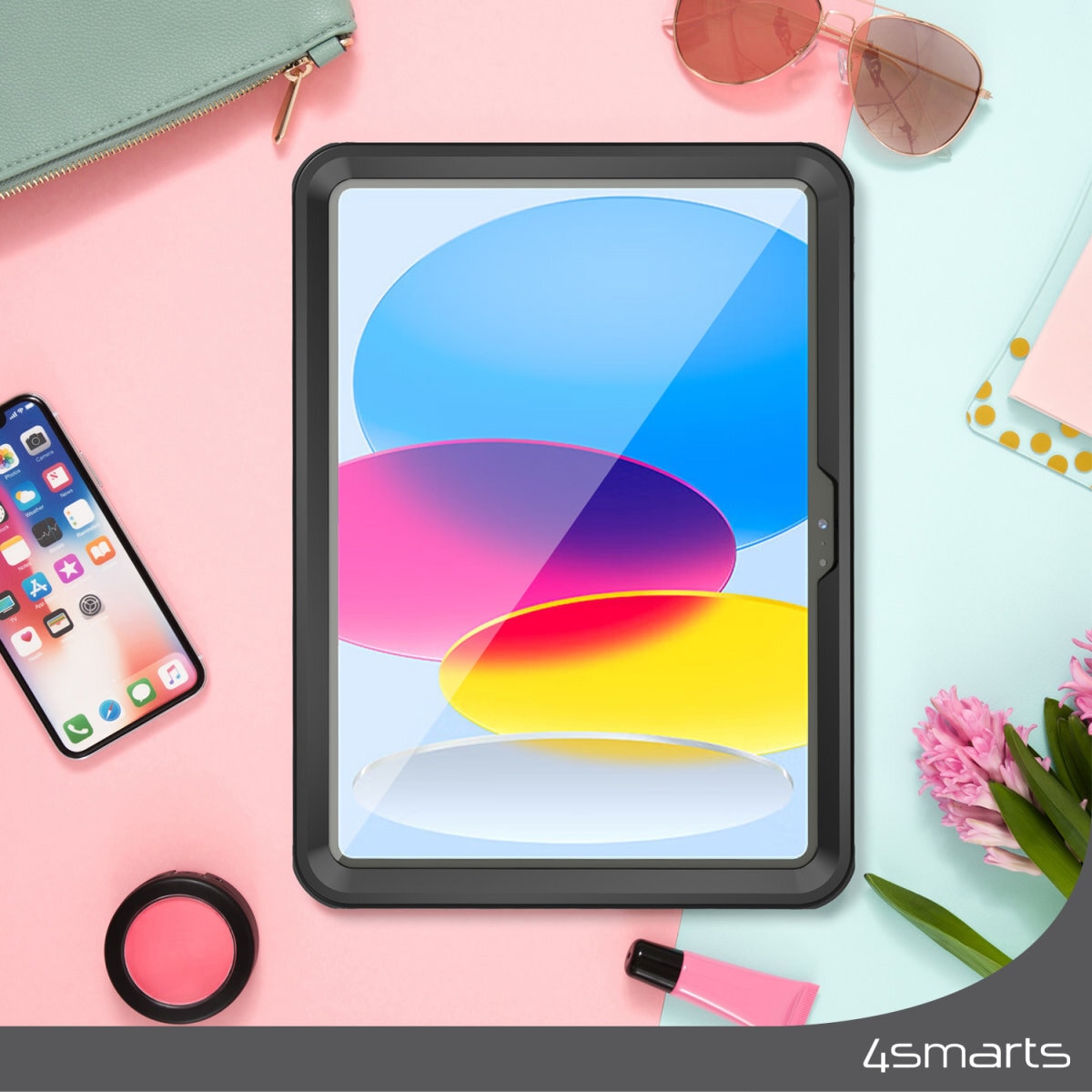 4smarts Tablet-Hülle »Active Pro Rugged Case Stark für Apple iPad (10.Gen)« Backcover, Schutzhülle, Tabletschutzhülle, Case, Schutzcase, stossfest