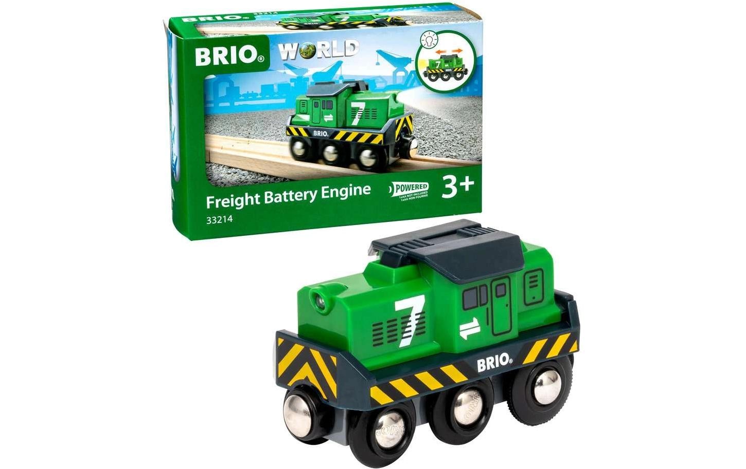BRIO® Locomotive de train jouet »Batterie-Frachtlok«