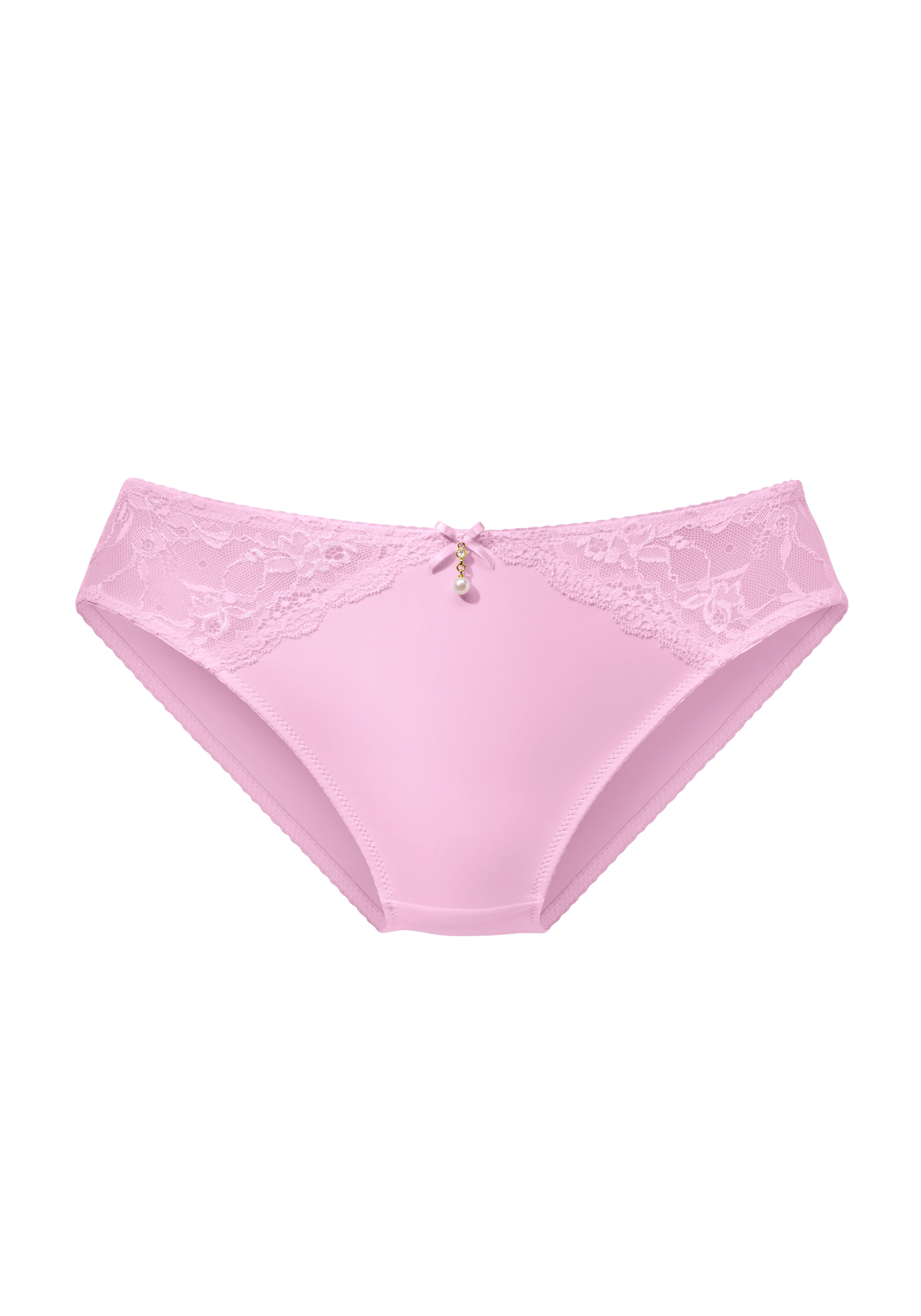 LASCANA Slip »Nina« mit Spitzeneinsätzen in Microtouchqualität