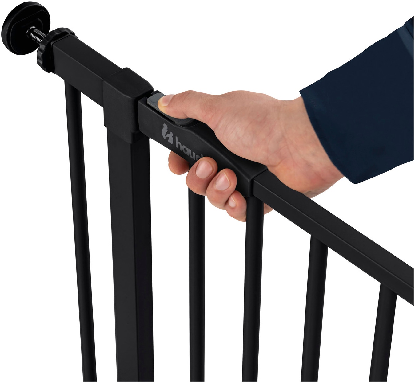 Hauck Türschutzgitter »Open N Stop 2, Black« auch als Treppenschutzgitter verwendbar; 75-80; erweiterbar