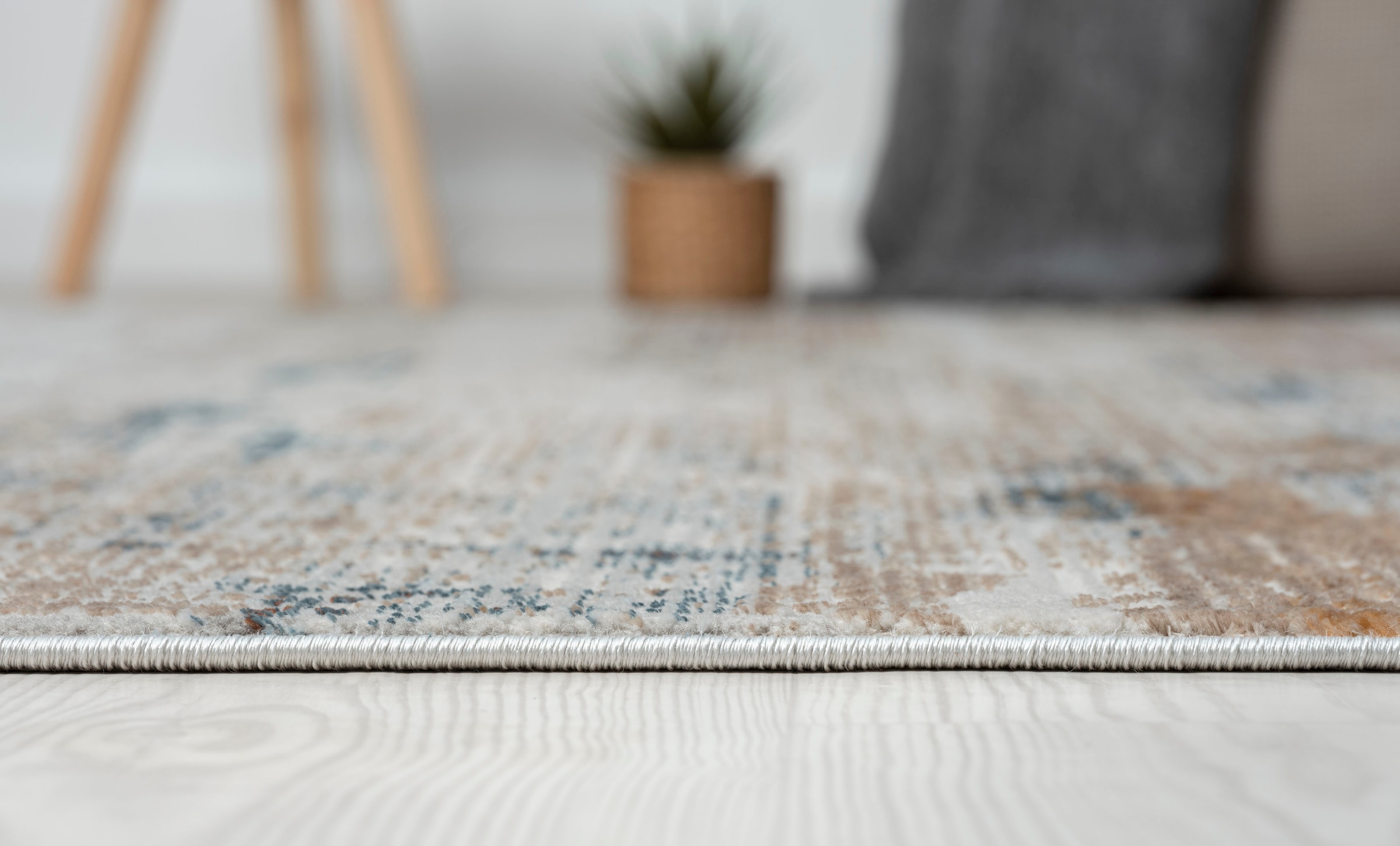 Myflair Möbel & Accessoires Teppich »Esme 1« rechteckig 8 mm Höhe Kurzflor, Vintage Look, besonders weich durch Microfaser