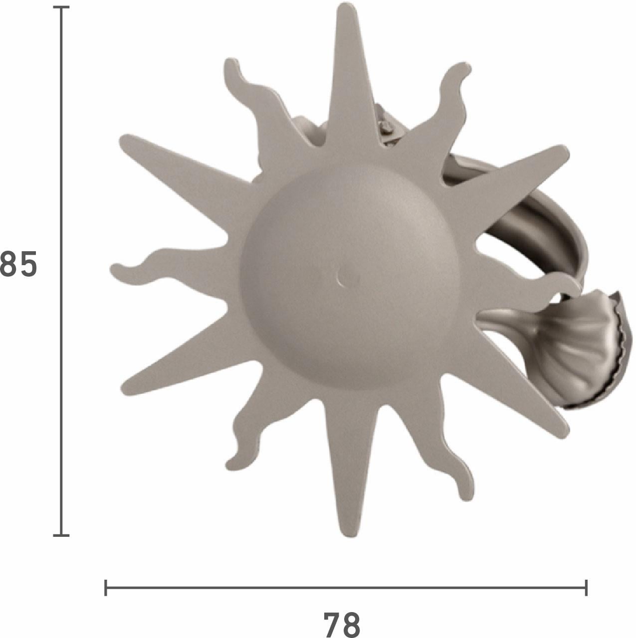 Good Life Pince décorative pour embrasse »Sonne« für Stoffe und Vorhänge
