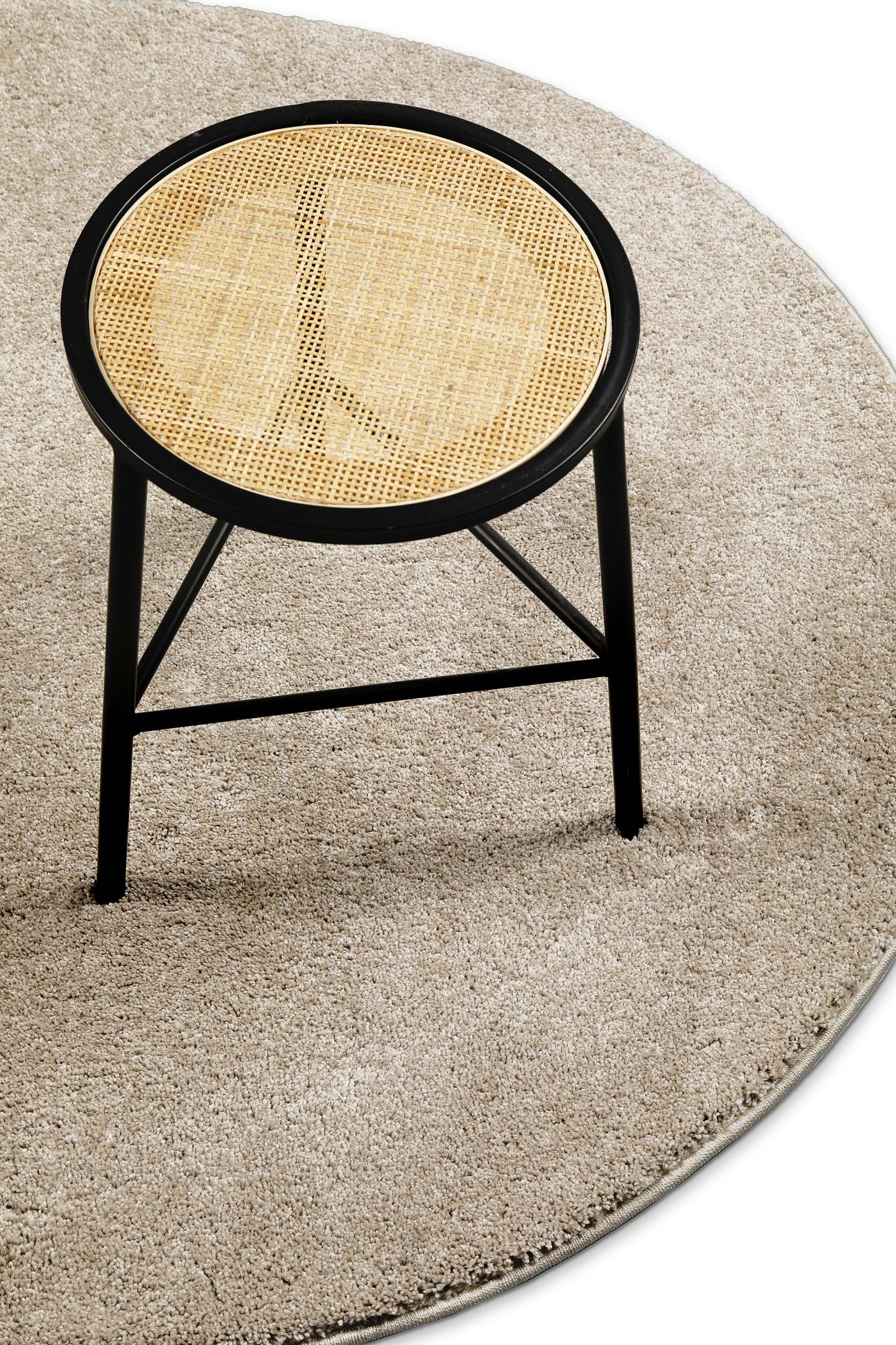 Wecon home Basics Tapis à poils longs »Nova« Rond 25 mm Höhe Shaggy, gewebt, robust, Wohnzimmer, Schlafzimmer
