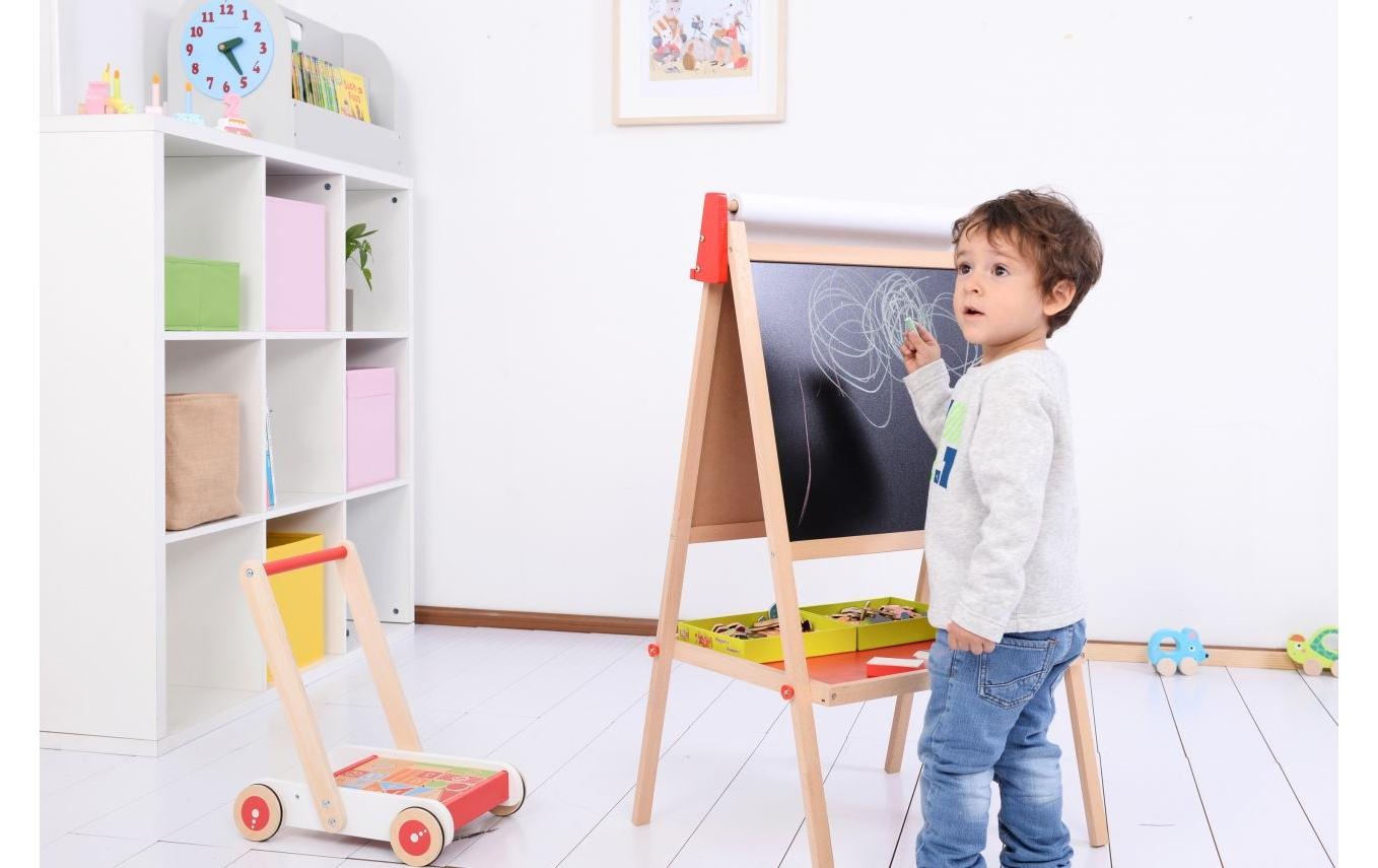 Spielba Tableau magnétique »Maltafel mit Papier und Kreiden« Magnetische Standtafel