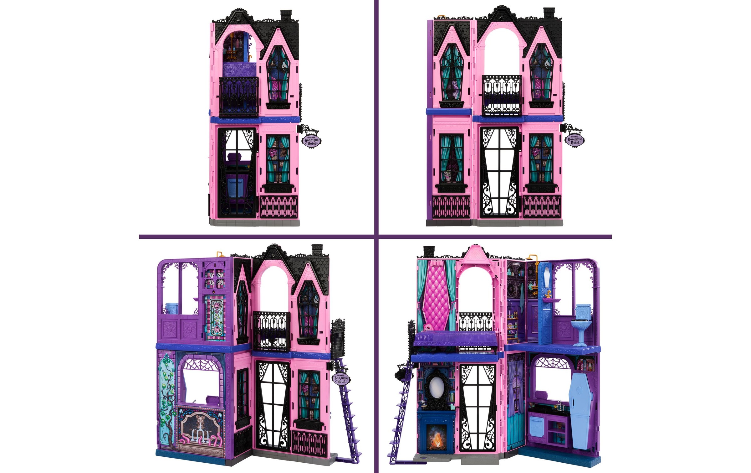 MonsterHigh™ Maison de poupées »Buh-tique Hotel Puppenhaus« mit 5 Spielbereichen und gruseligen Überraschungen
