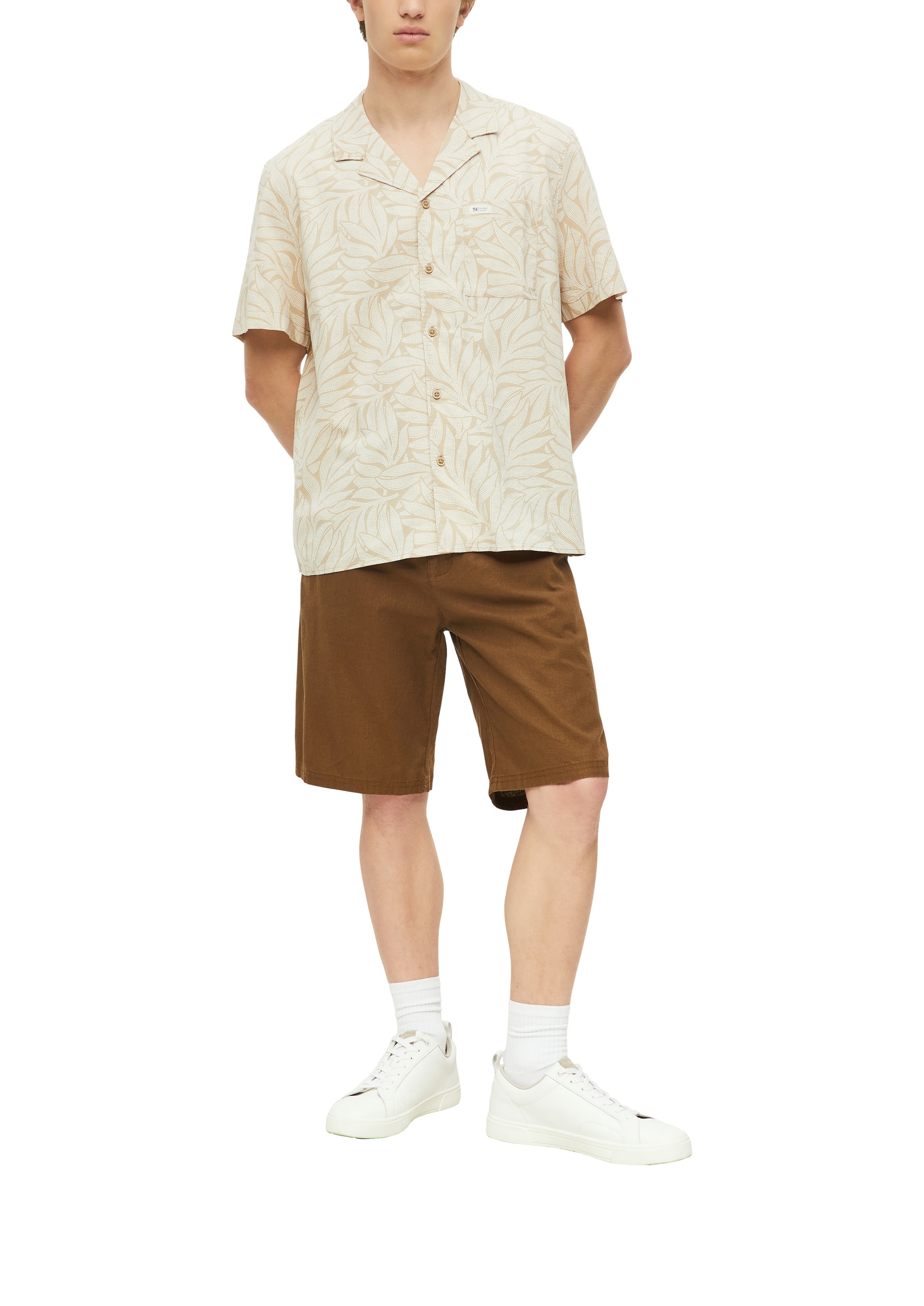 s.Oliver Chemise hawaïenne chemise d'été à motif floral