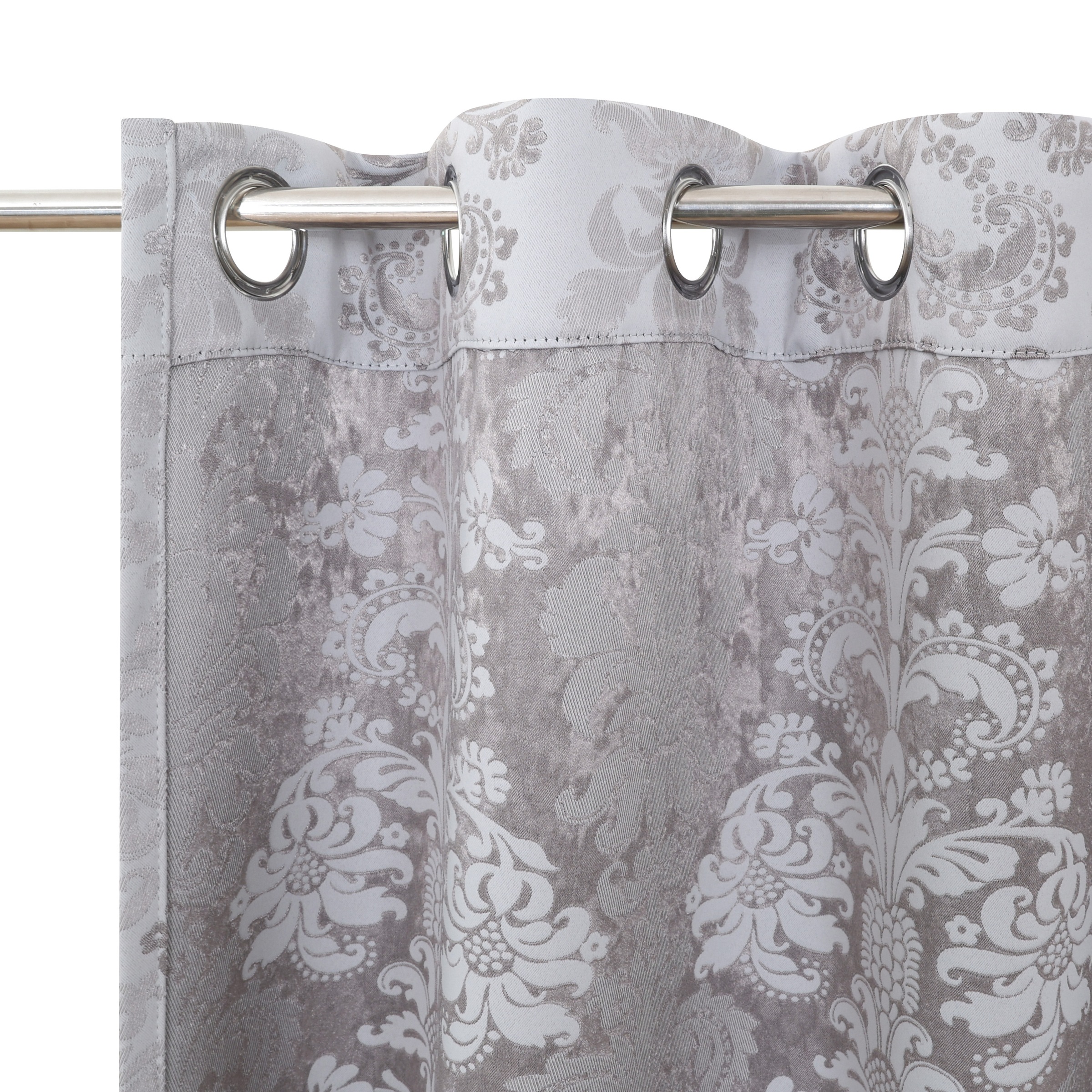 GOODproduct Rideau occultant »Mannfred« Œillet 1 cuis tlg. opaque, motif baroque, facile d'entretien, suspension à œillets