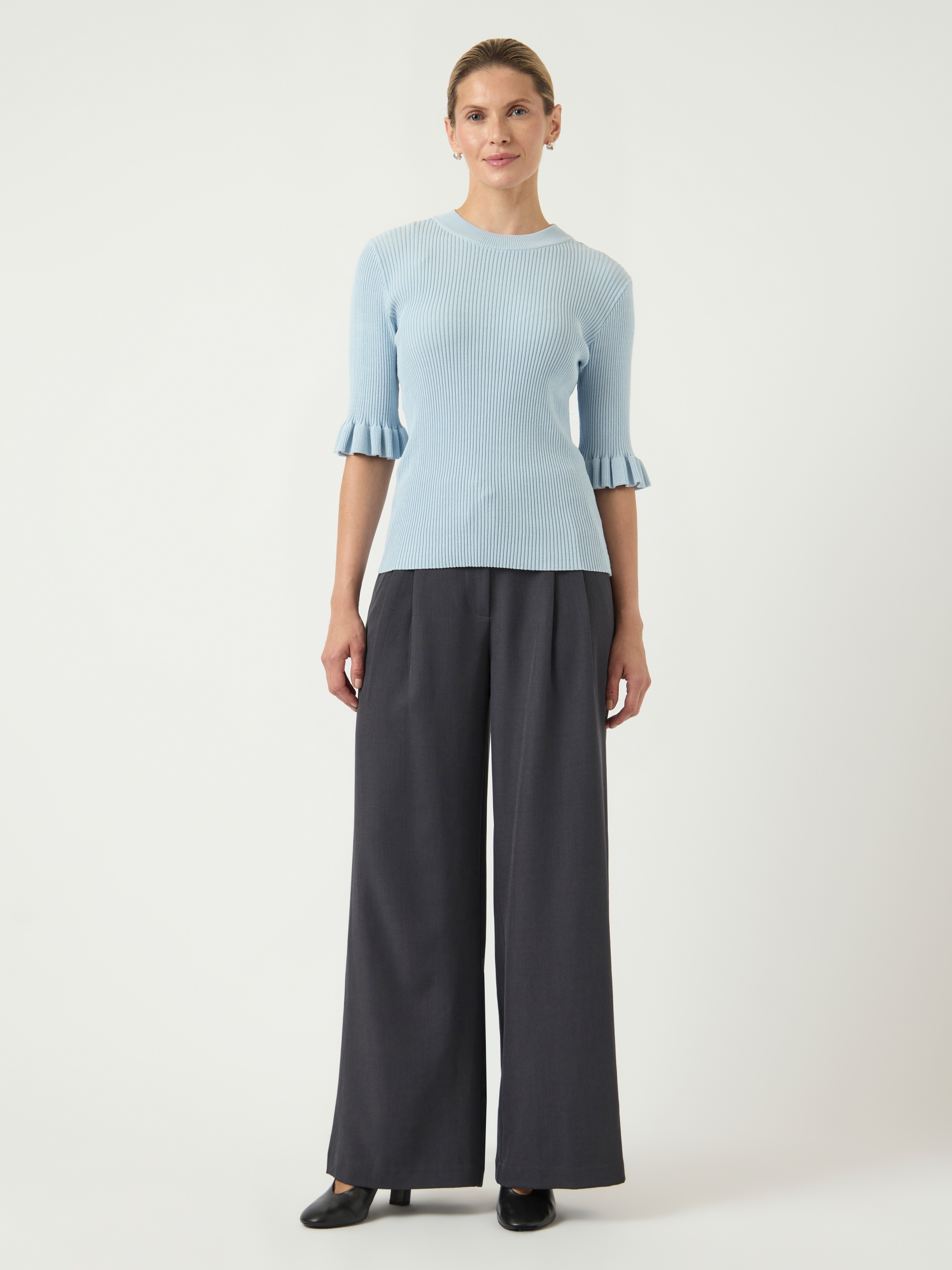 Y.A.S Rundhalspullover »YASMIKLA SS KNIT TOP S. NOOS«