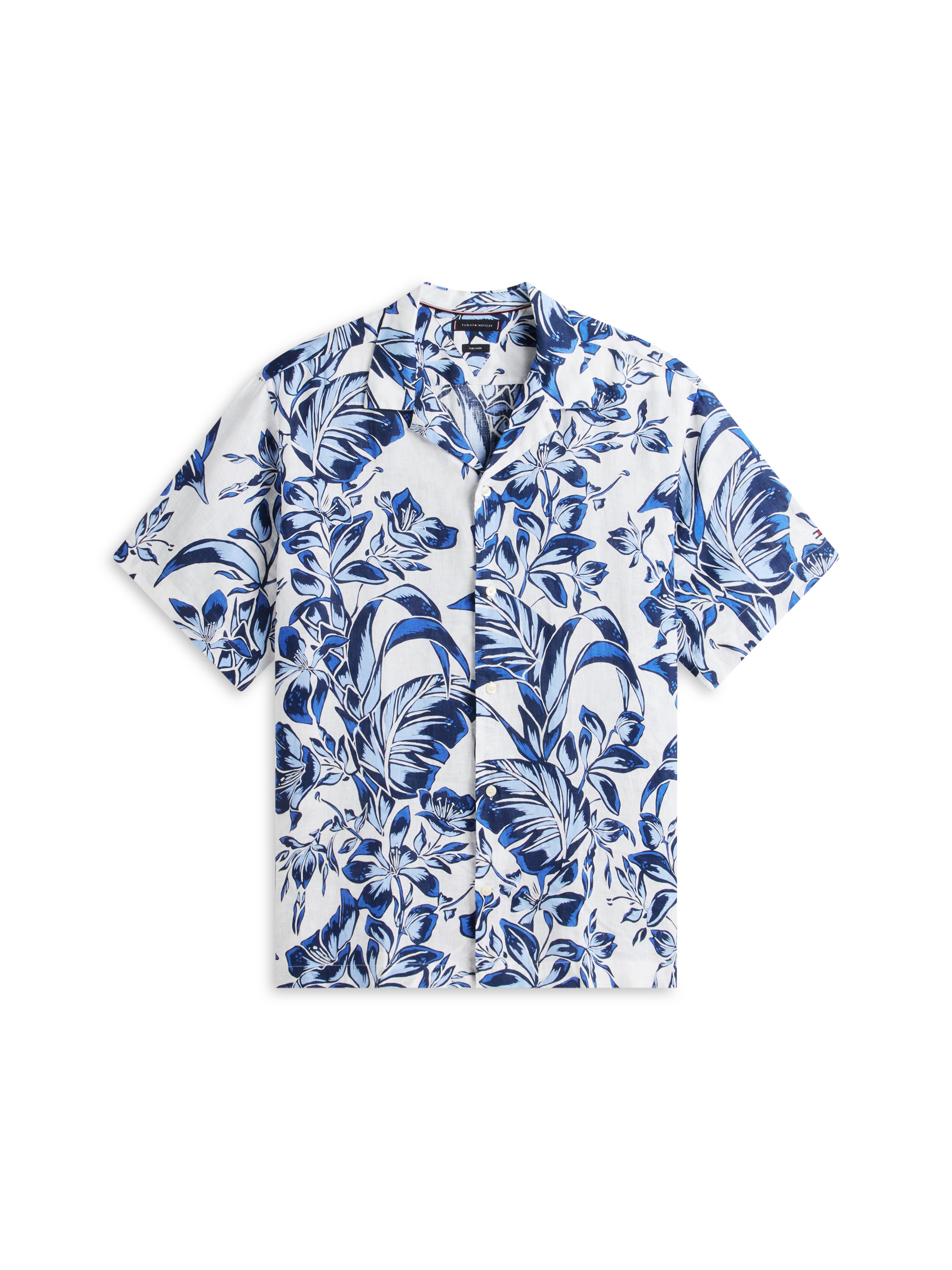 Tommy Hilfiger Big & Tall Kurzarmhemd »BT-LINEN FLORAL AOP« Leinenhemd, regular fit, Grosse Grössen