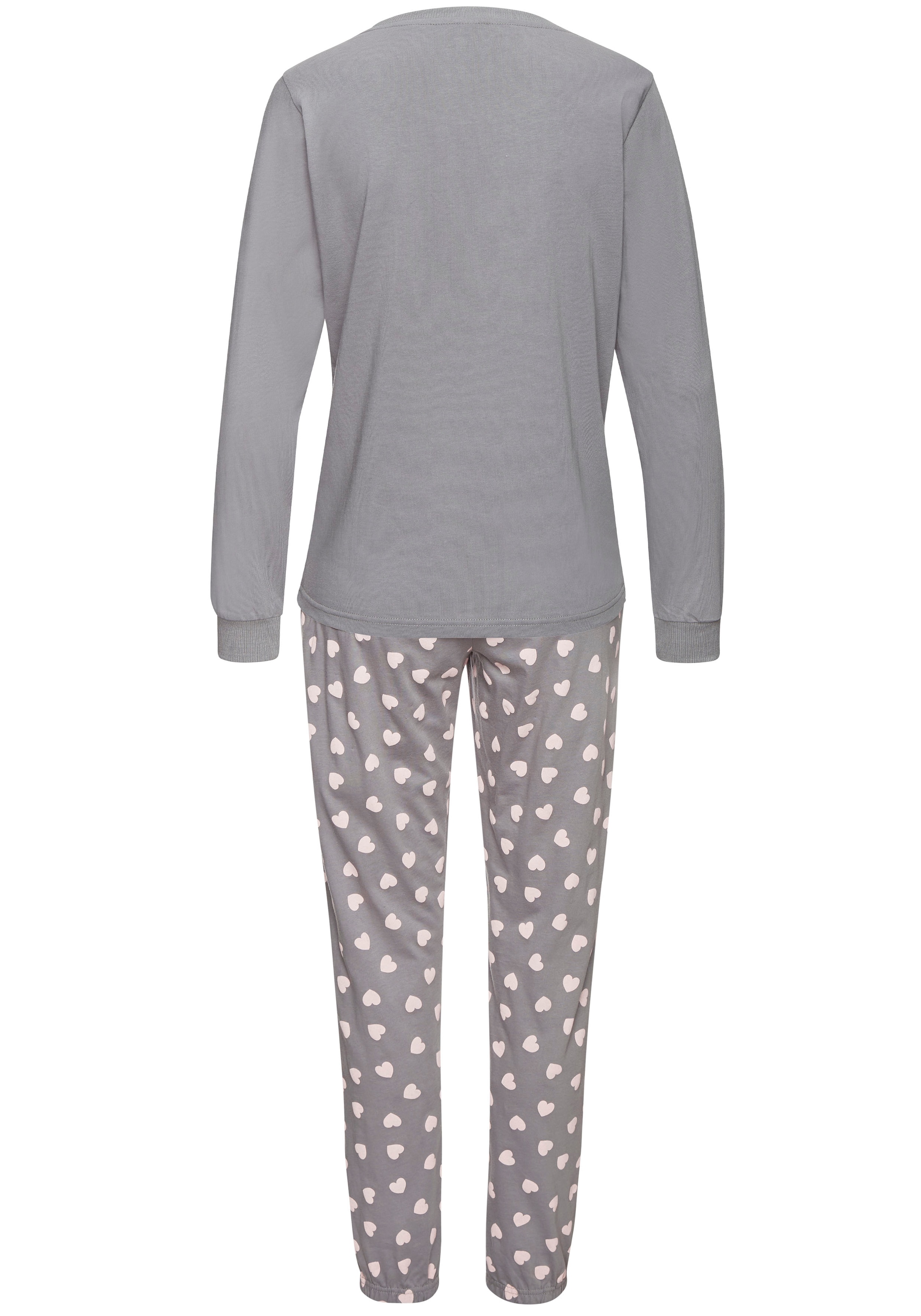 Vivance Dreams Pyjama Set, 2-teilig, 2 tlg. mit süssem Herzmuster