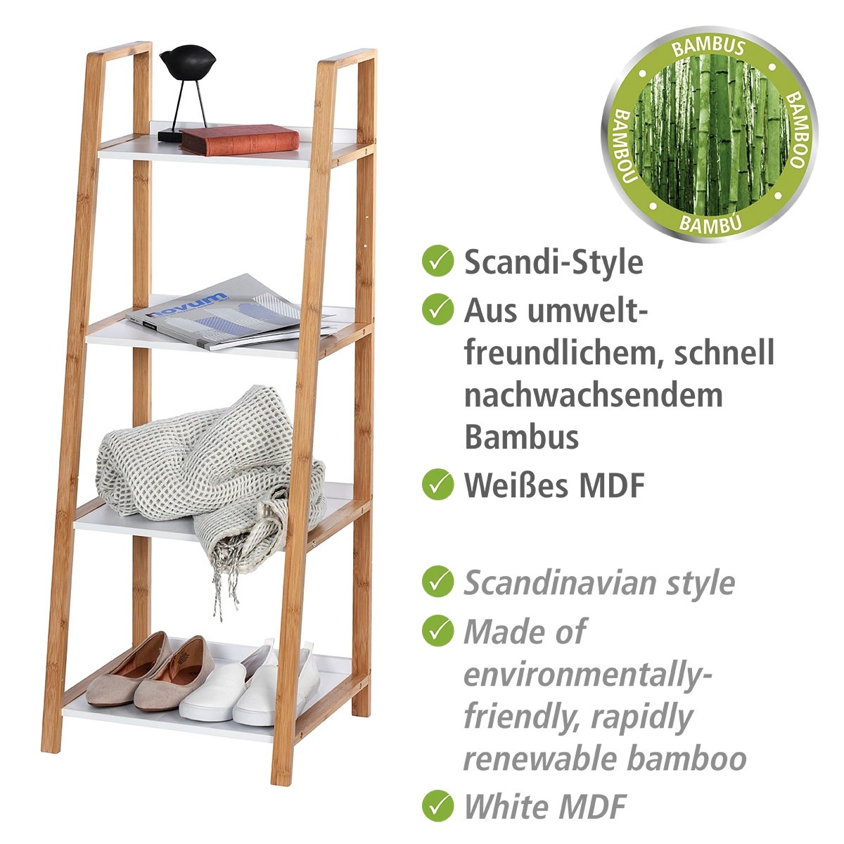 WENKO Anbauregal »Finja« 4 Etagen