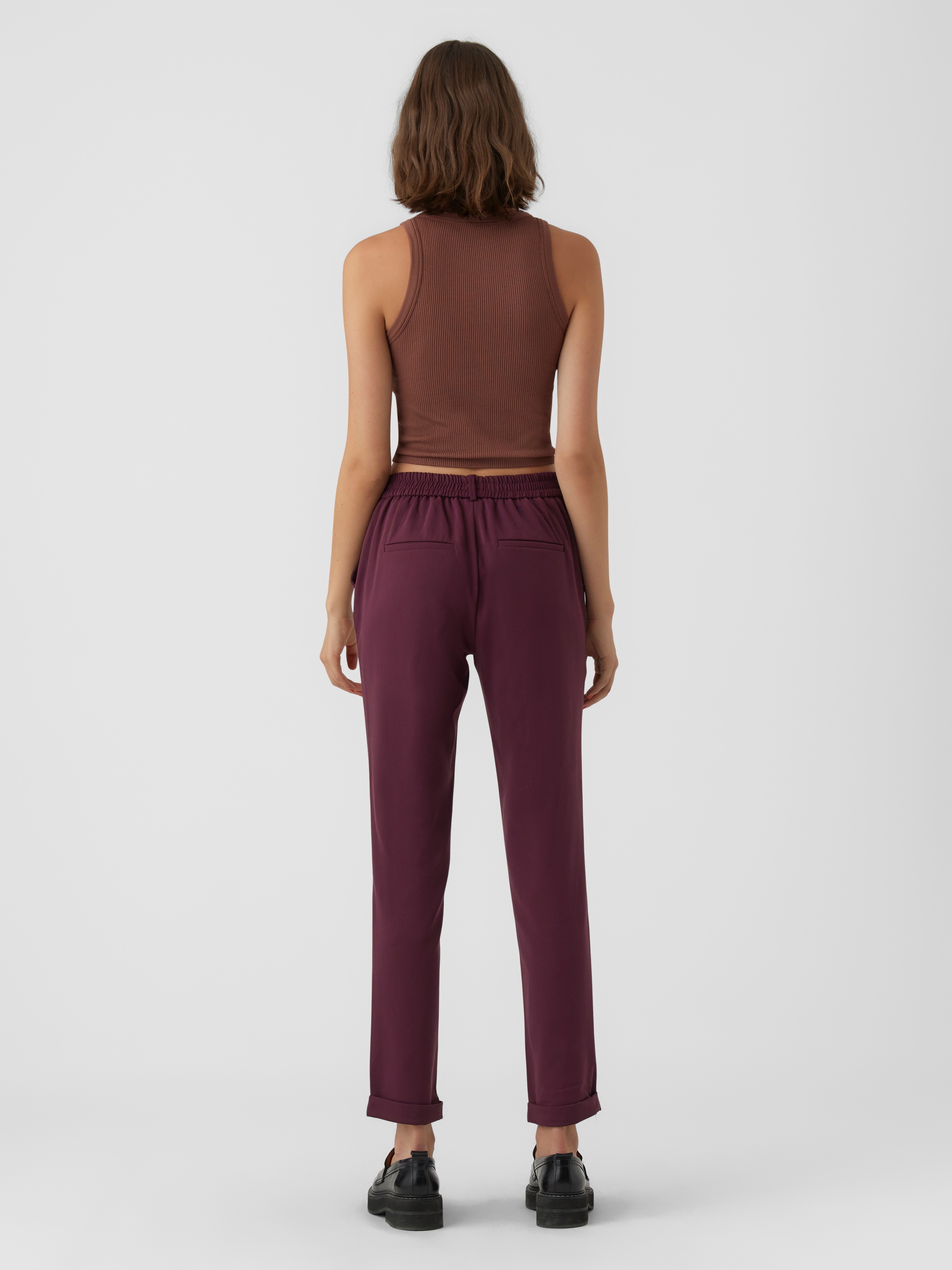 Vero Moda Anzughose »VMMAYA MR LOOSE SOLID PANT NOOS«  knöchelfreie Form mit Saumaufschlag