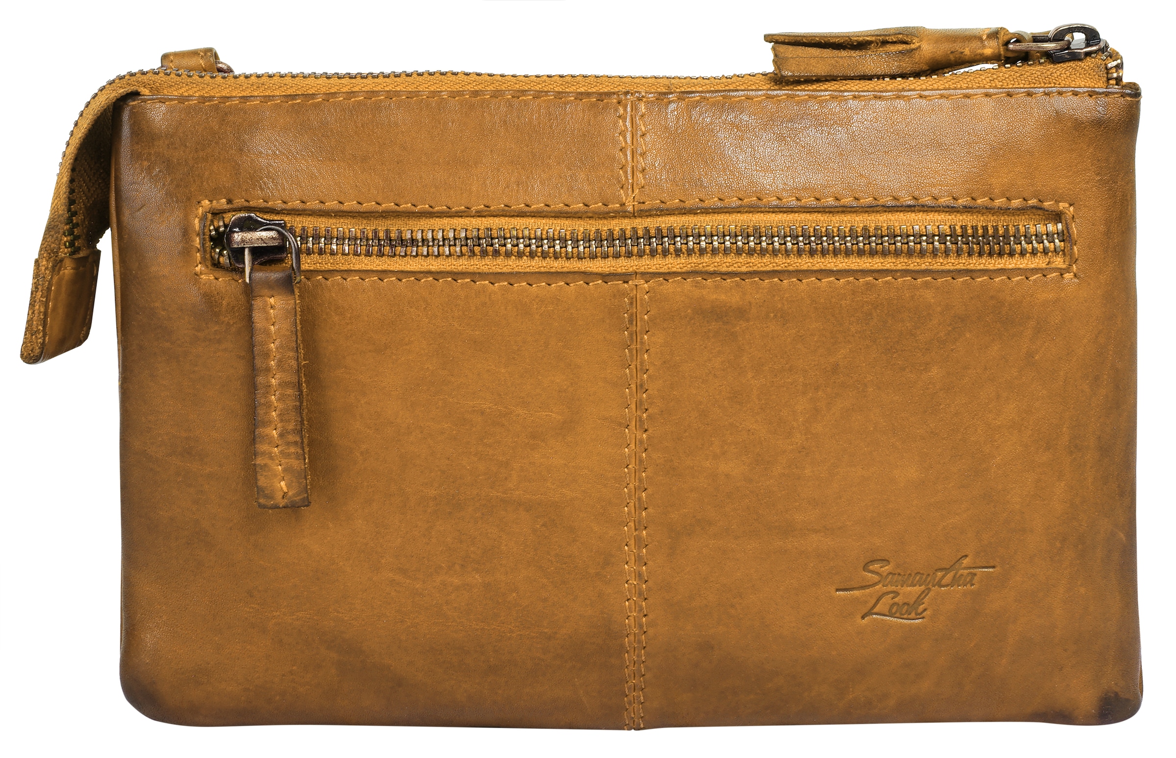 Samantha Look Umhängetasche echt Leder, Made in Italy