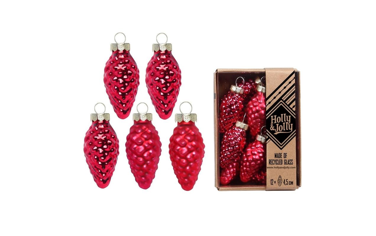   Décorations pour l'arbre de Noël »Holly & Jolly Tannenzapfen Elegant Lounge, 12 Stück«