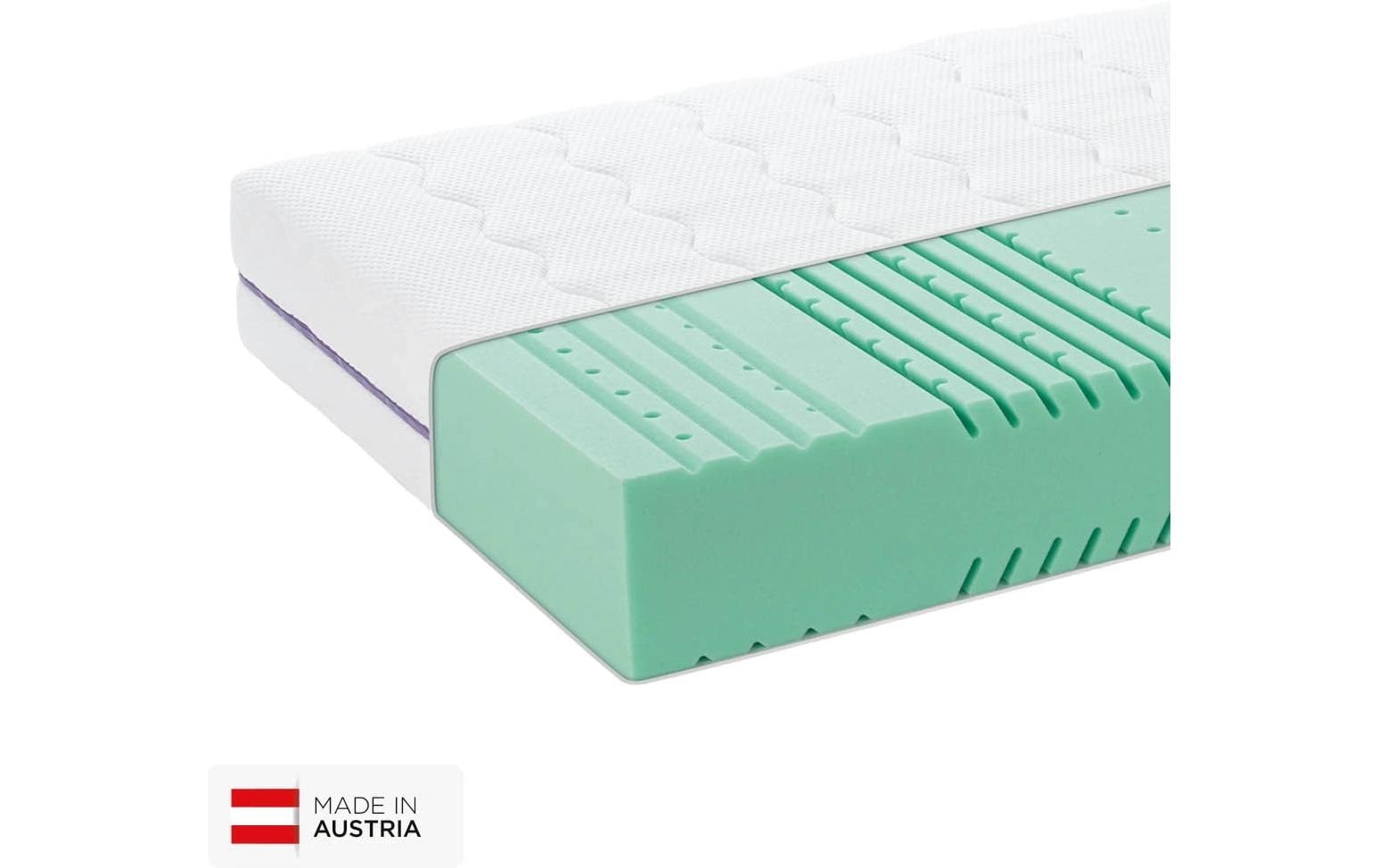 Träumeland Matelas en mousse froide »Graz, Naturfaser« 20 cm hoch 1 cuis tlg. Kaltschaummatratze mit 7-Zonen-Komfortschnitt