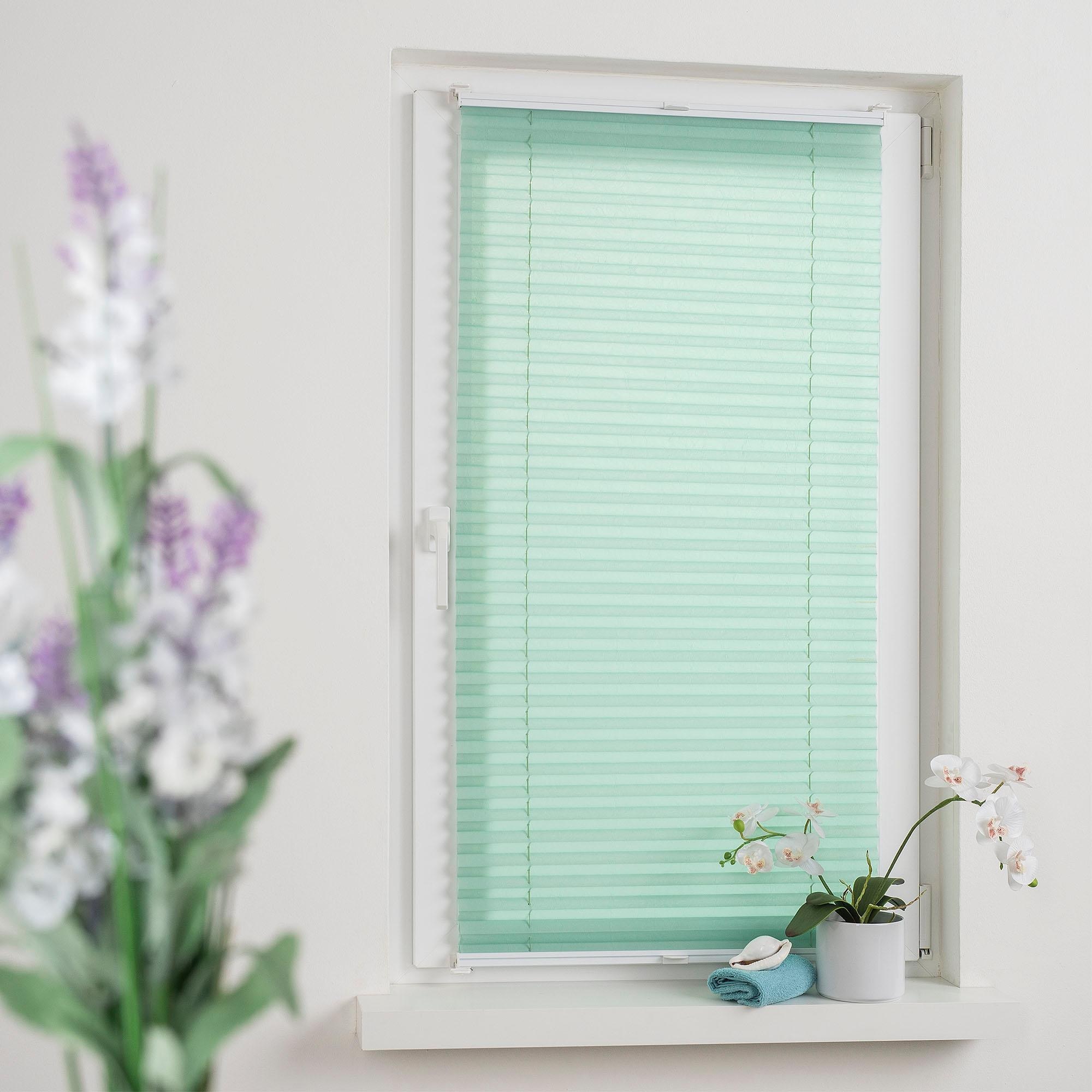 Liedeco Plissee »Pastell« Lichtschutz ohne Bohren verspannt Klemmfix-Plissee, Pastell