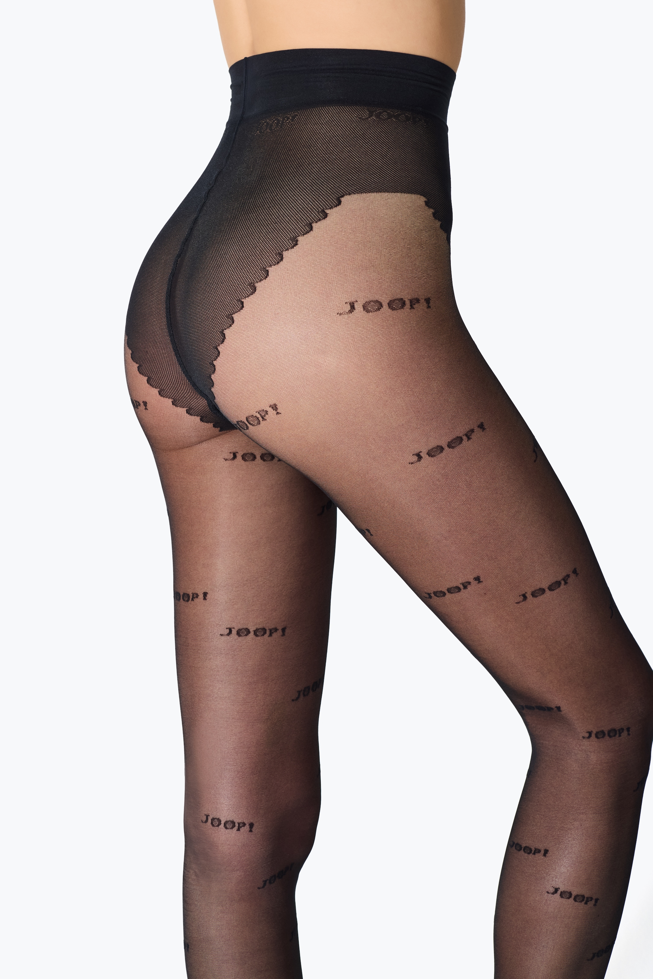 JOOP! Collants fins 20 DEN 20 DEN, mit atmungsaktivem Baumwollzwickel, im modernen Mesh-Look